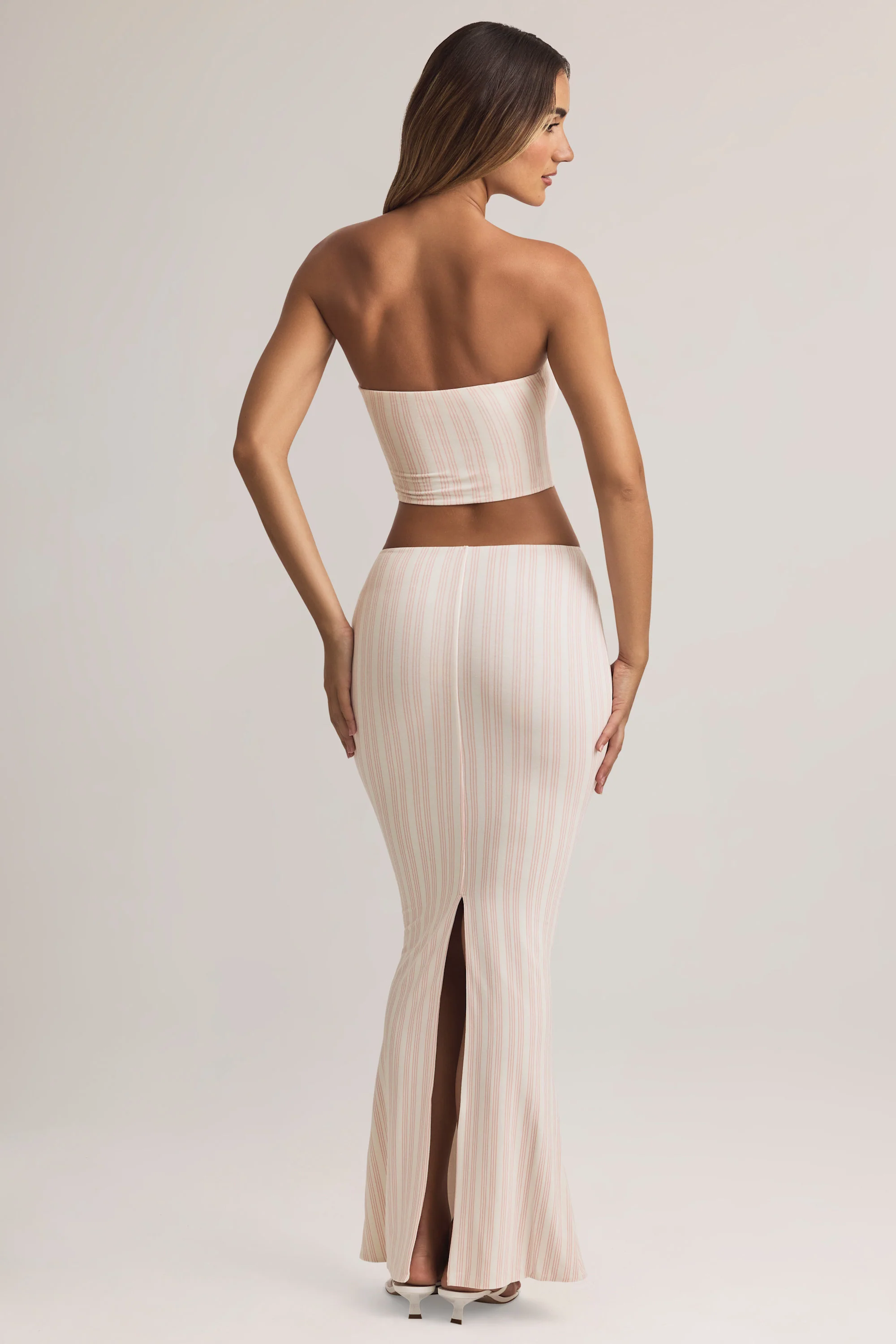Modal Mid-Rise Maxi Skirt in Stripe Print - Image 3