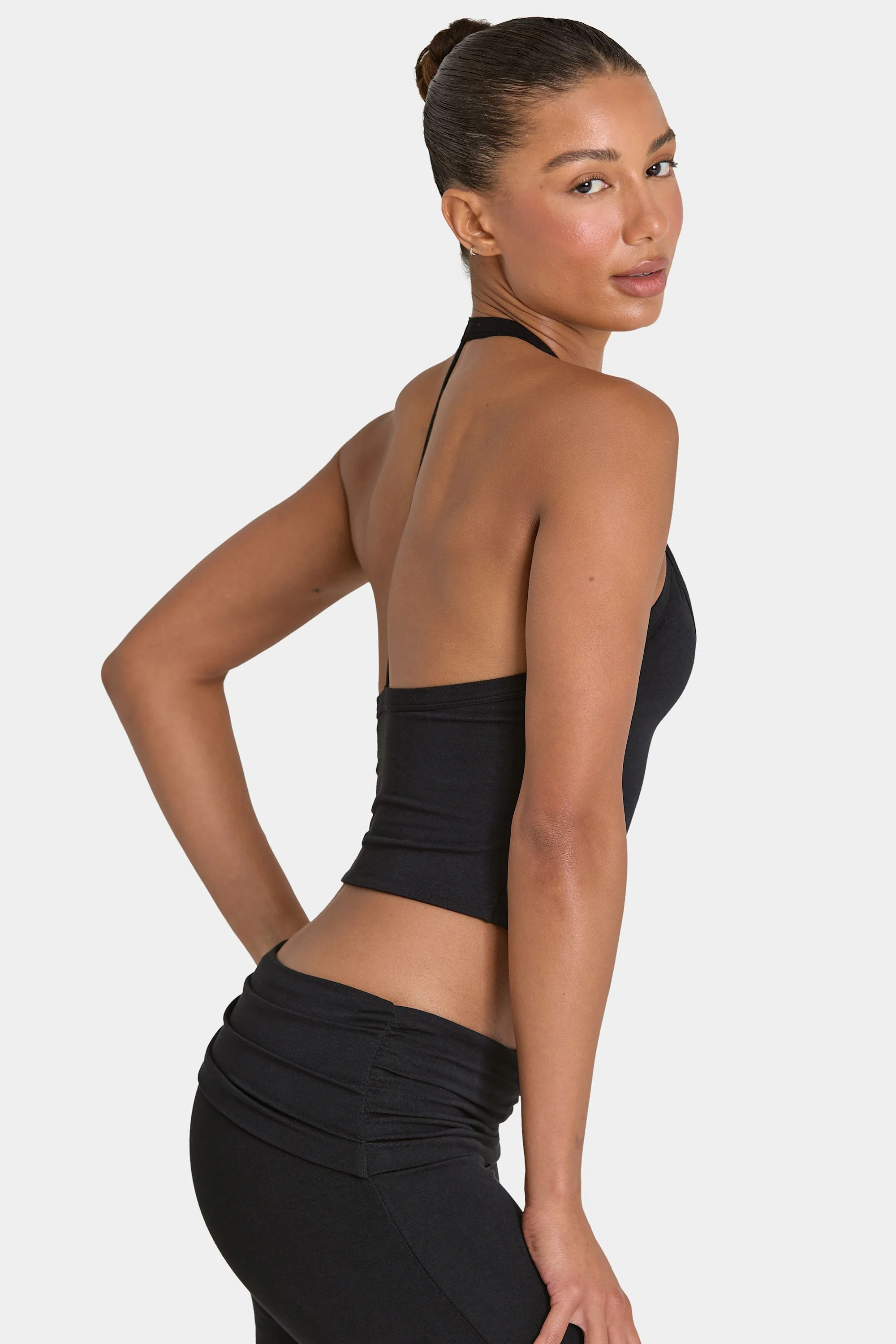 ButterCloud™ Crop Tank Top in Black - Image 3