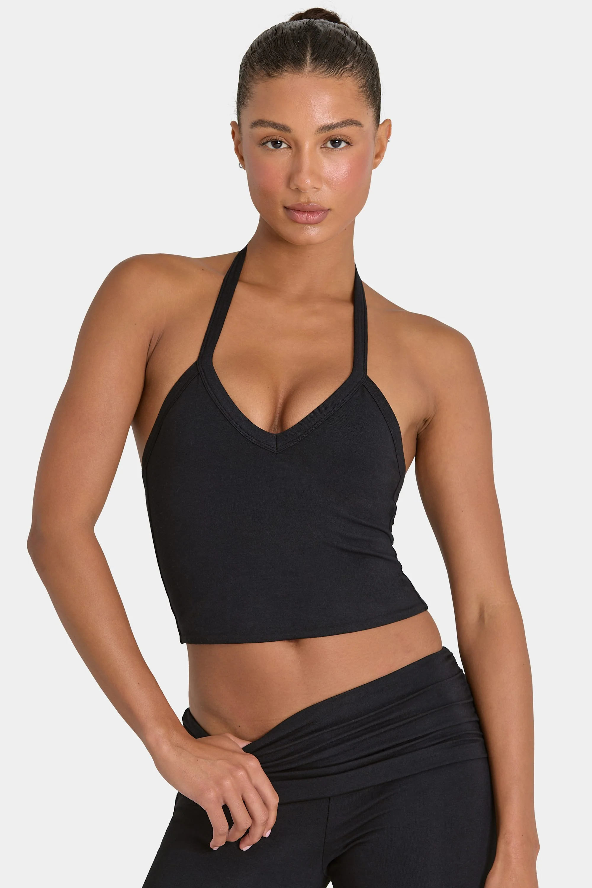 ButterCloud™ Crop Tank Top in Black - Image 6