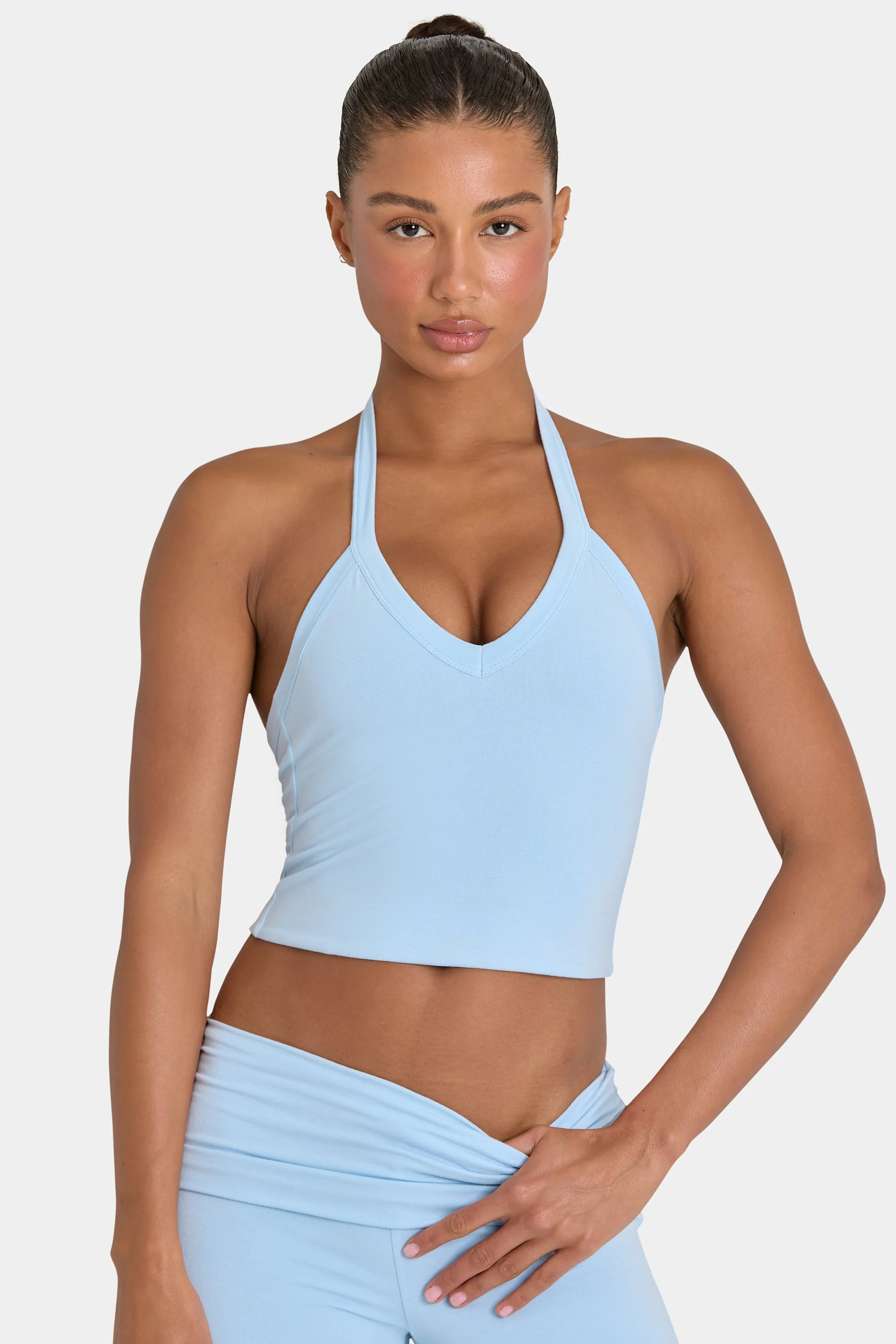ButterCloud™ Crop Tank Top in Sky - Image 5
