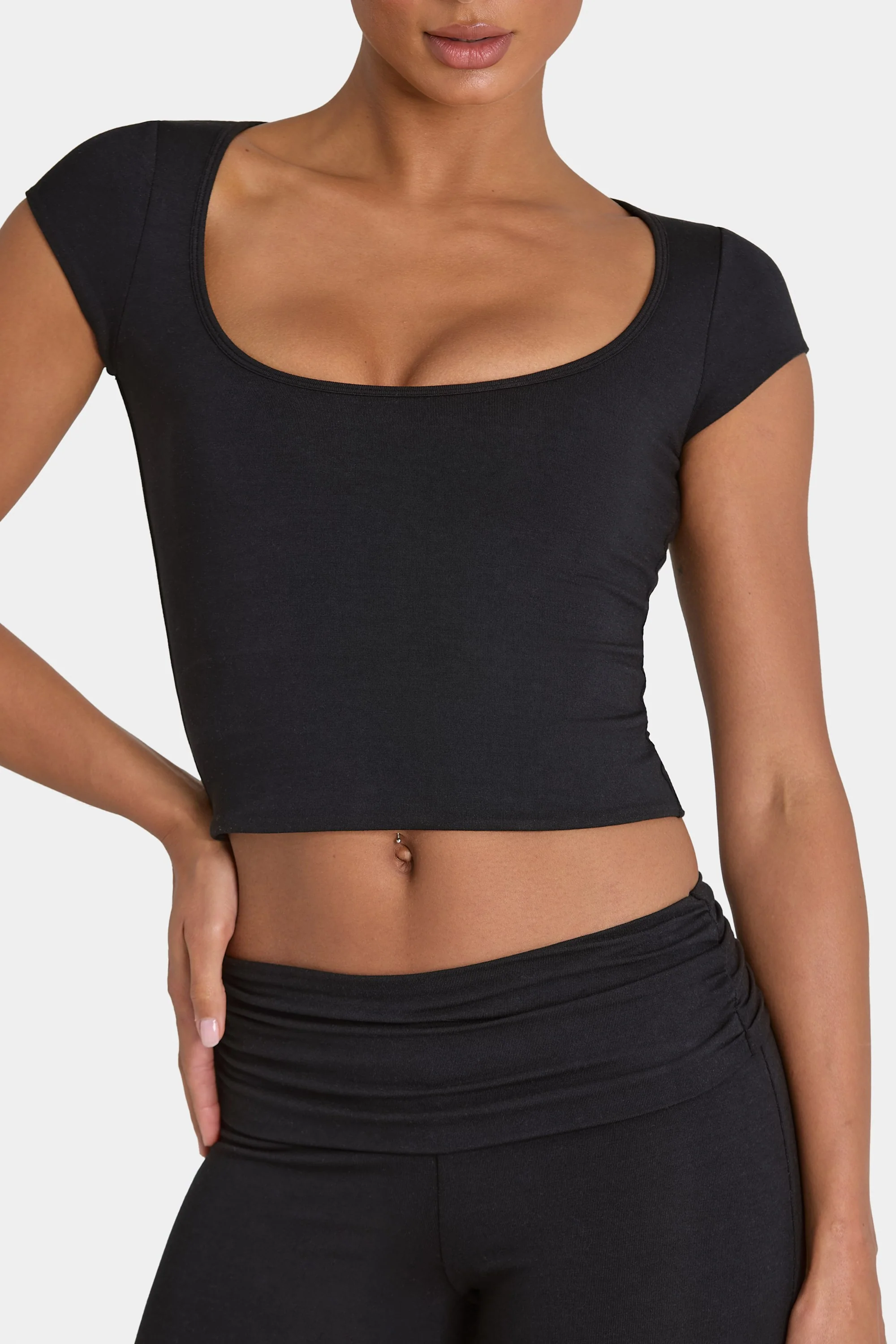 ButterCloud™ Crop Top in Black - Image 4