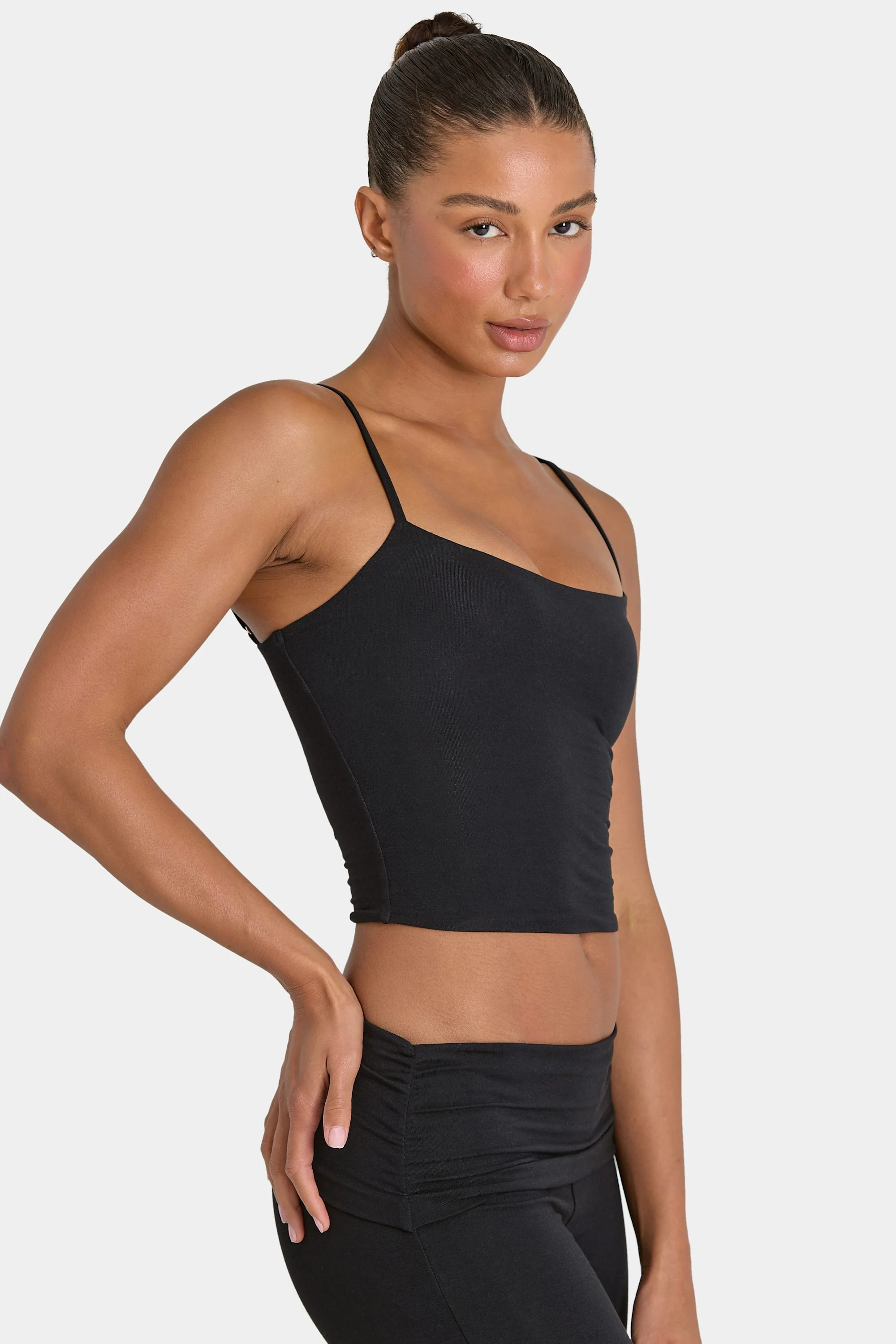 ButterCloud⢠Crop Tank Top in Black - Image 3