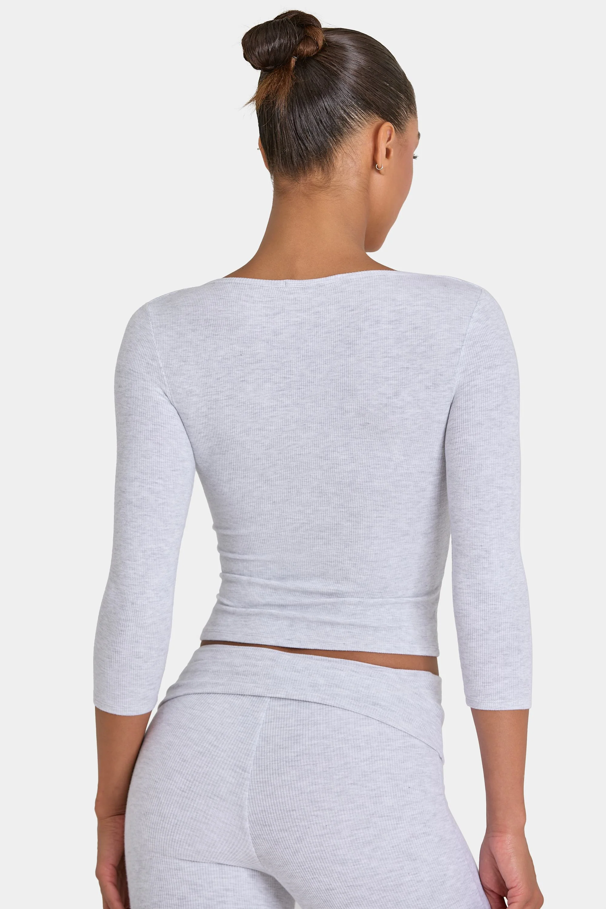 ButterCloud™ Top in Grey Marl - Image 2
