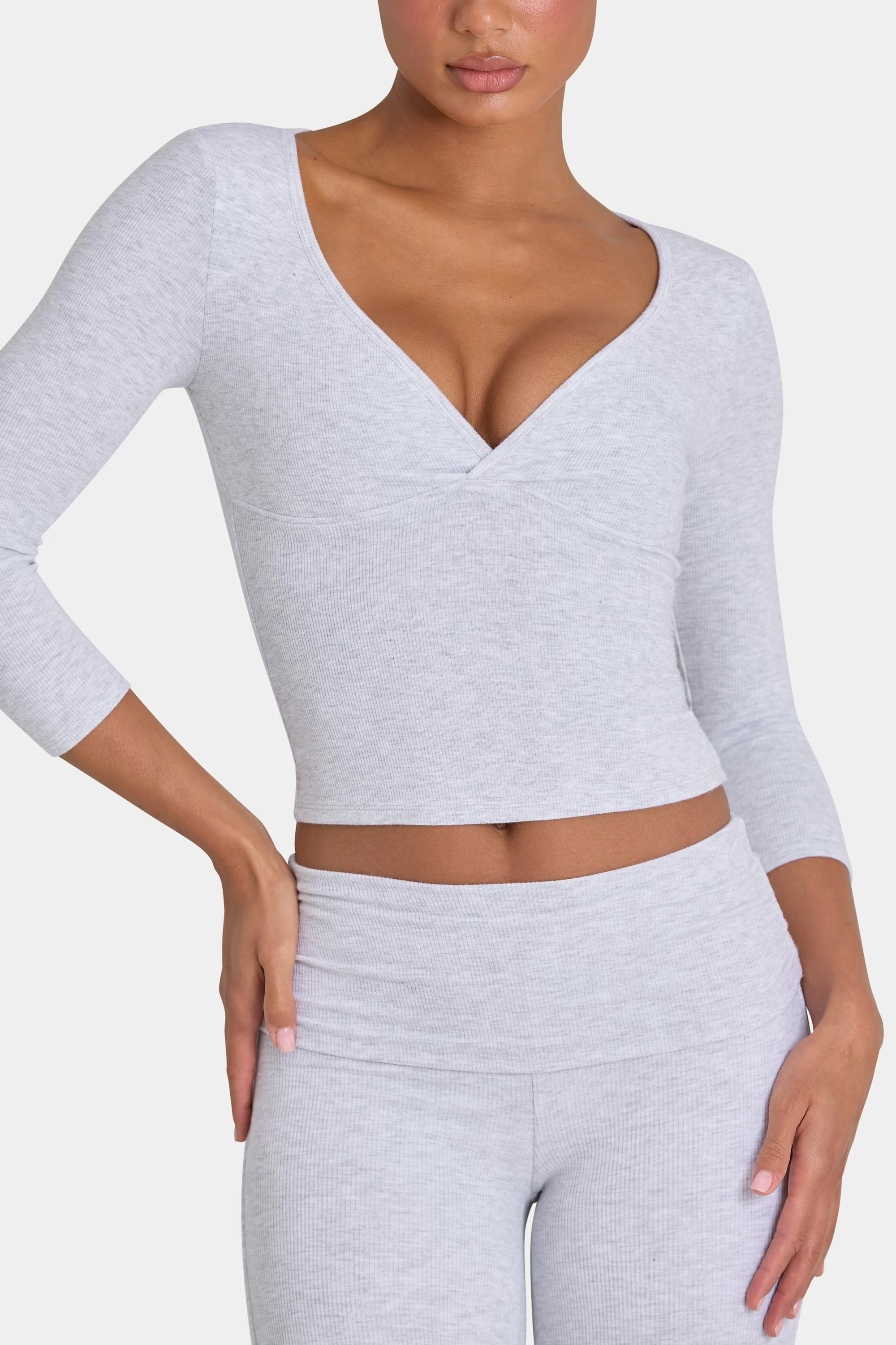 ButterCloud™ Top in Grey Marl - Image 4