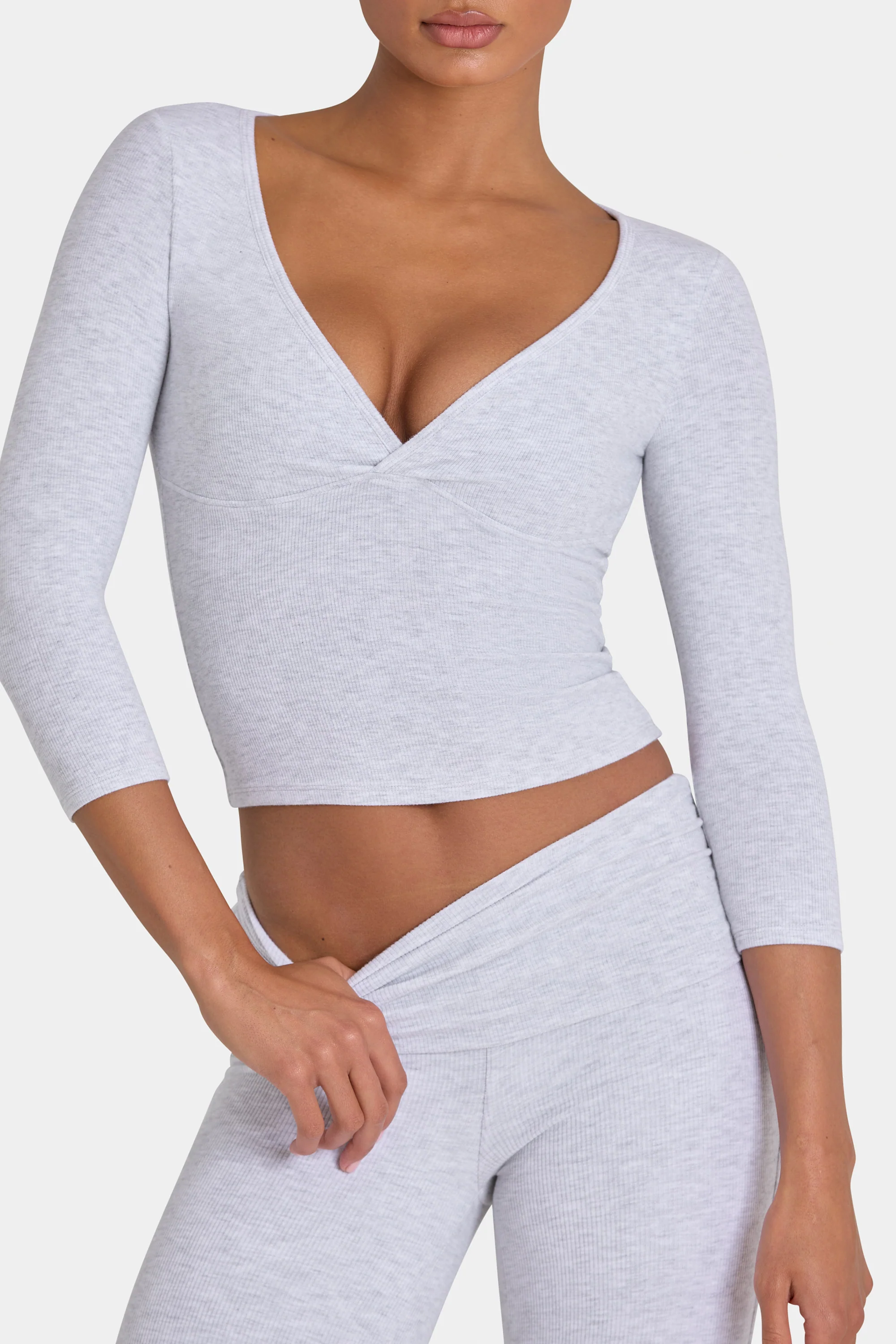 ButterCloud™ Top in Grey Marl - Image 5