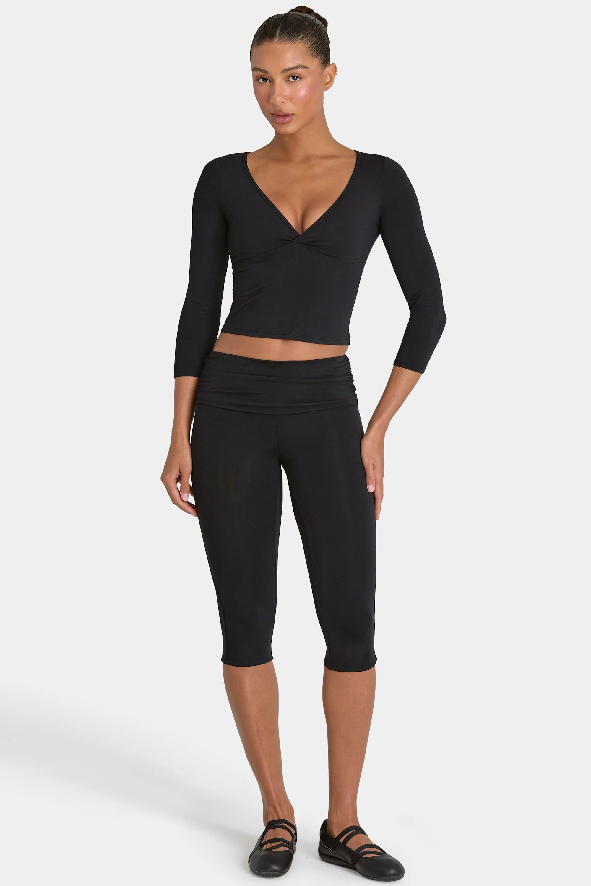 ButterCloud™ Capri Leggings in Black - Image 4