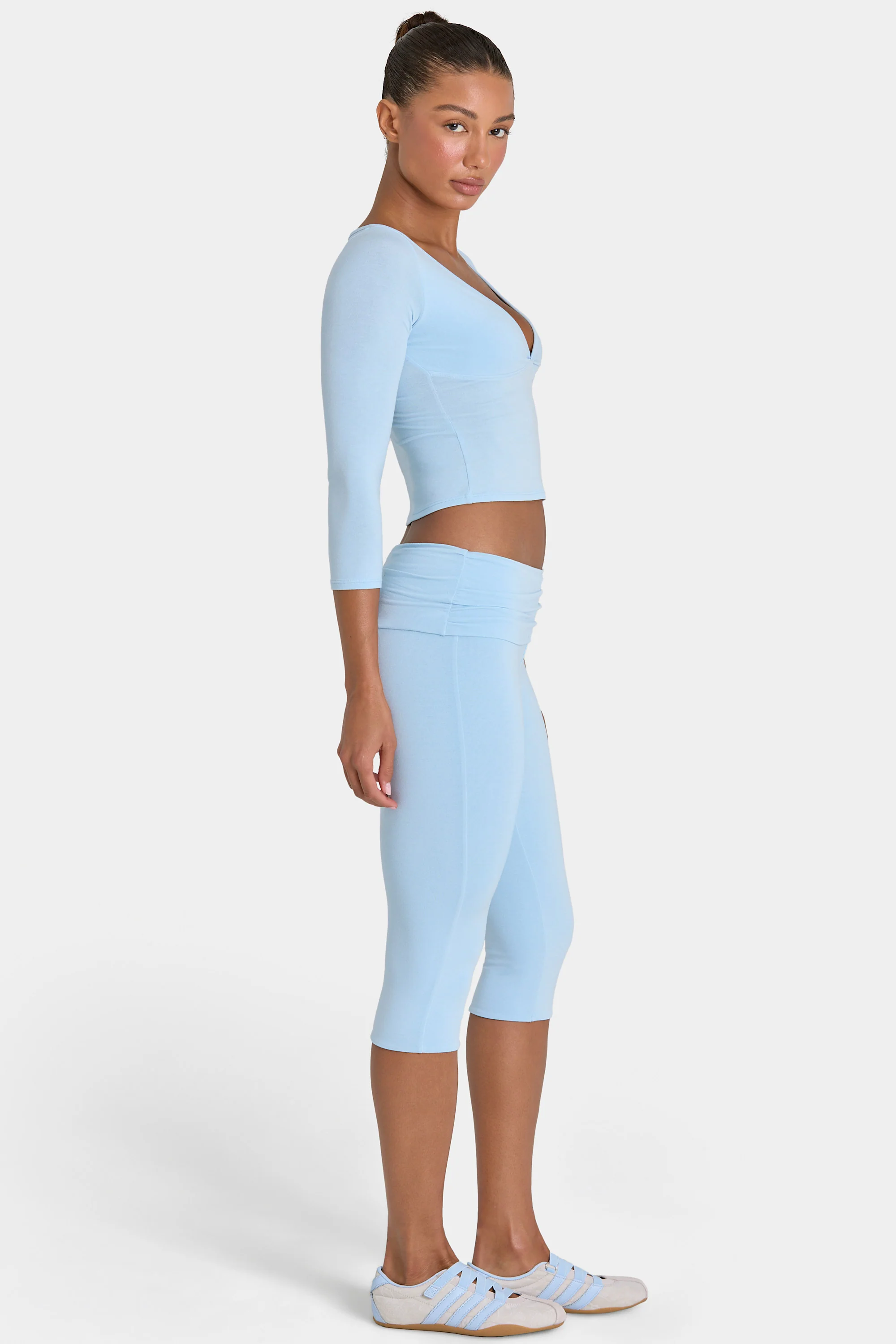 ButterCloud™ Capri Leggings in Sky - Image 3
