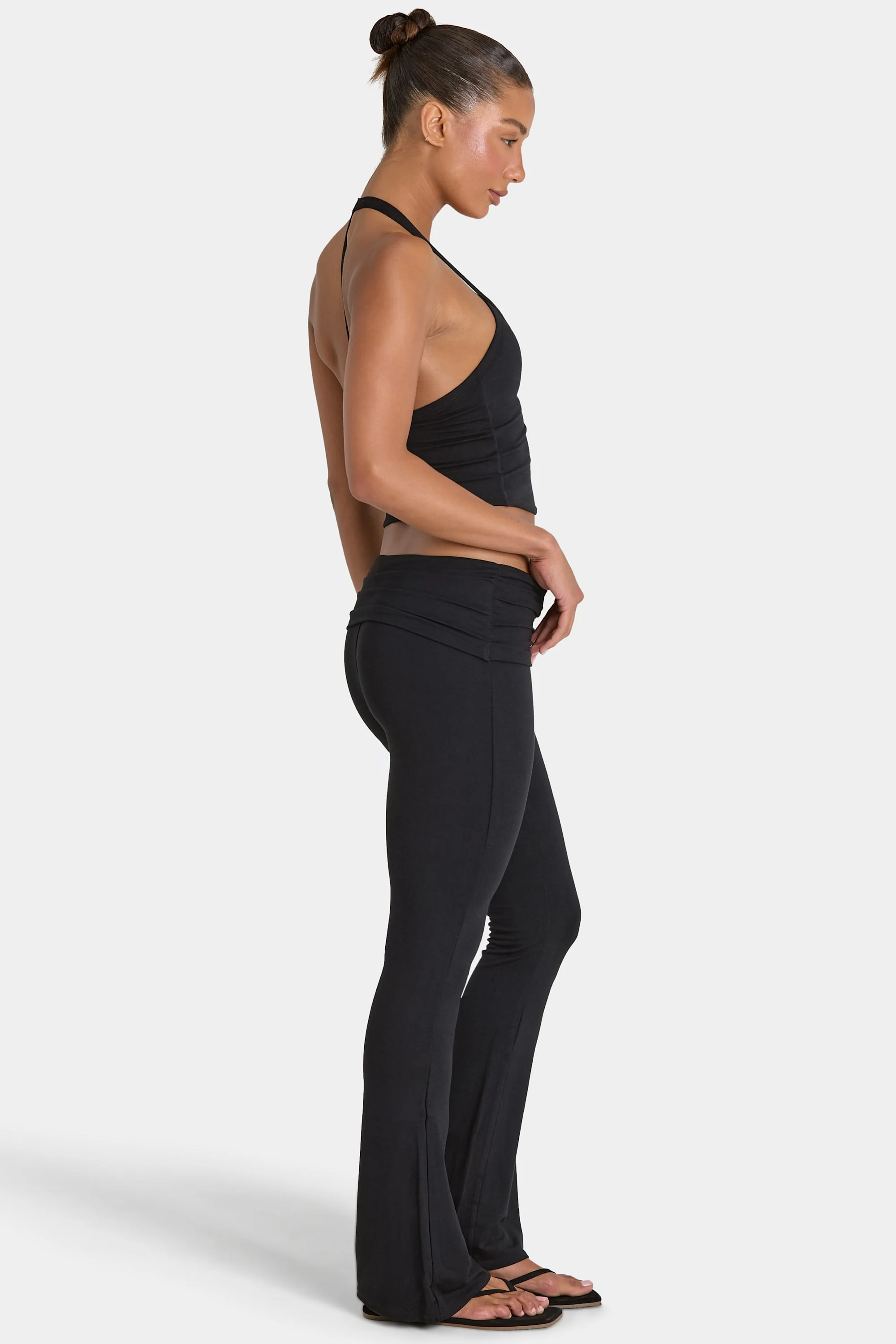 ButterCloud™ Flared Leggings in Black - Image 3