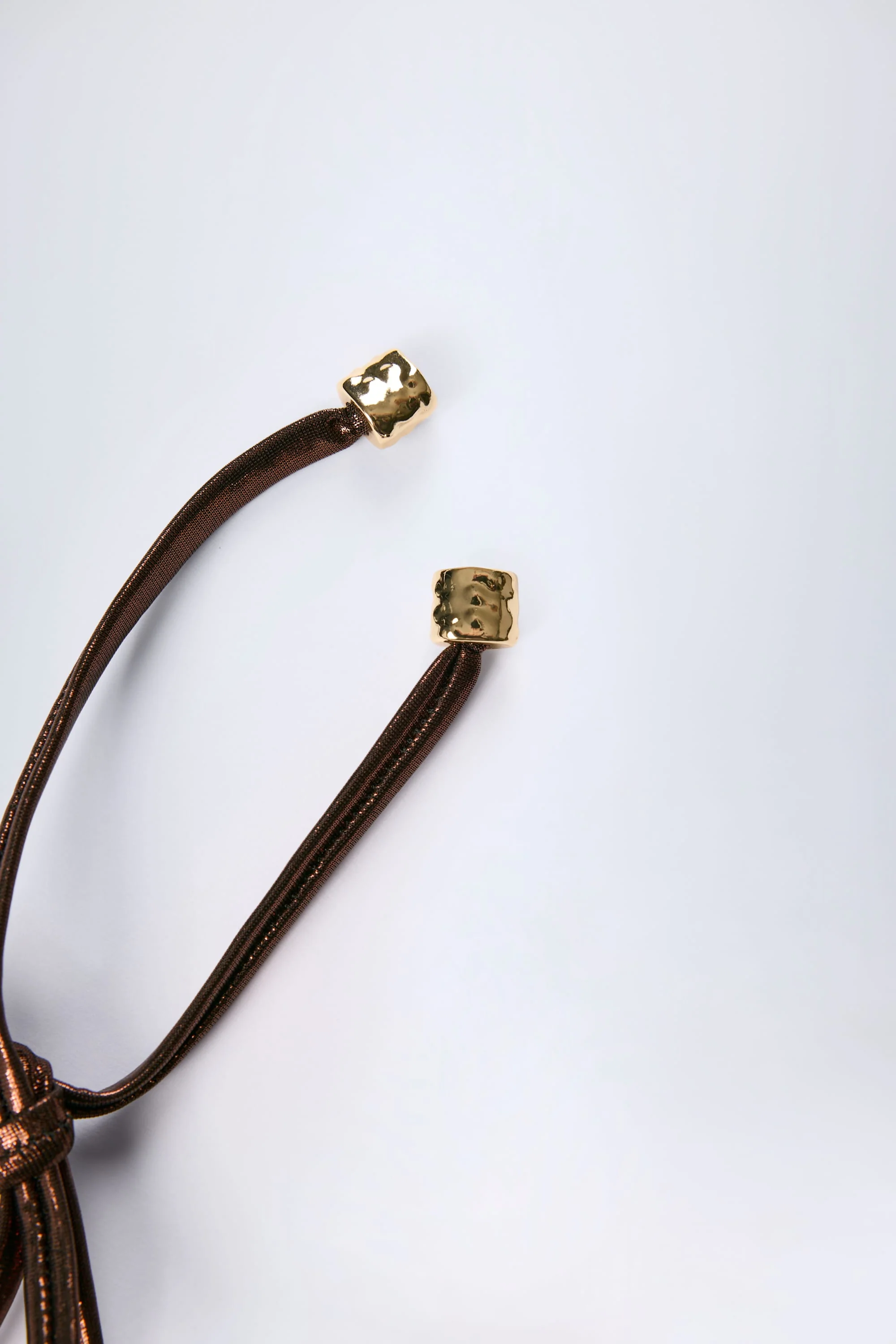 Panelled Bikini Bra in Bronze Gold - Image 7