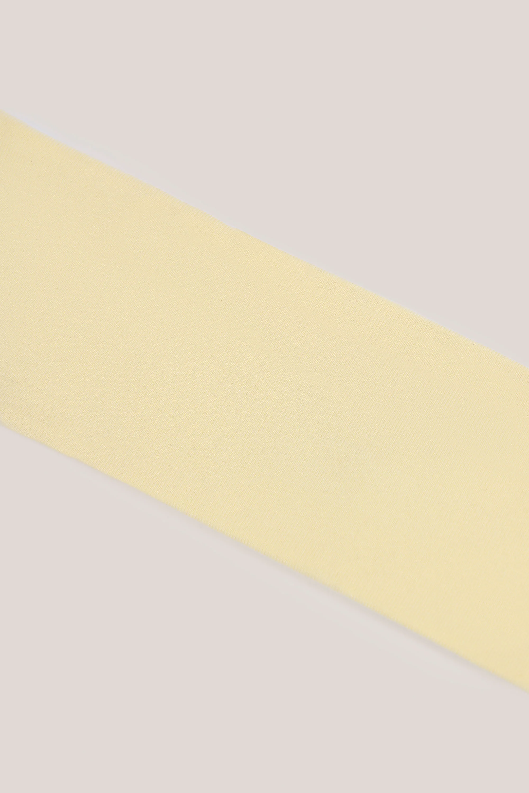 Modal Ribbed Headband in Buttercream Yellow - Image 4