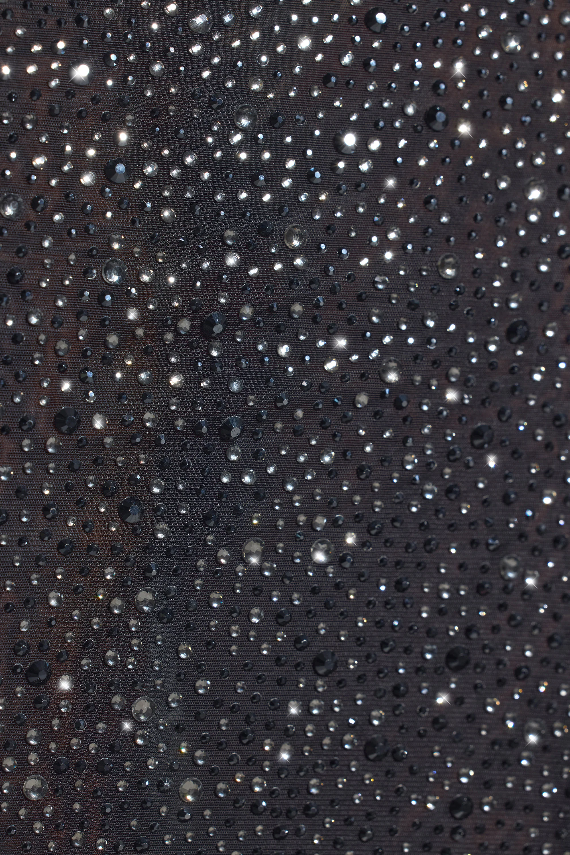 Embellished Ruched Maxi Skirt in Black - Image 4