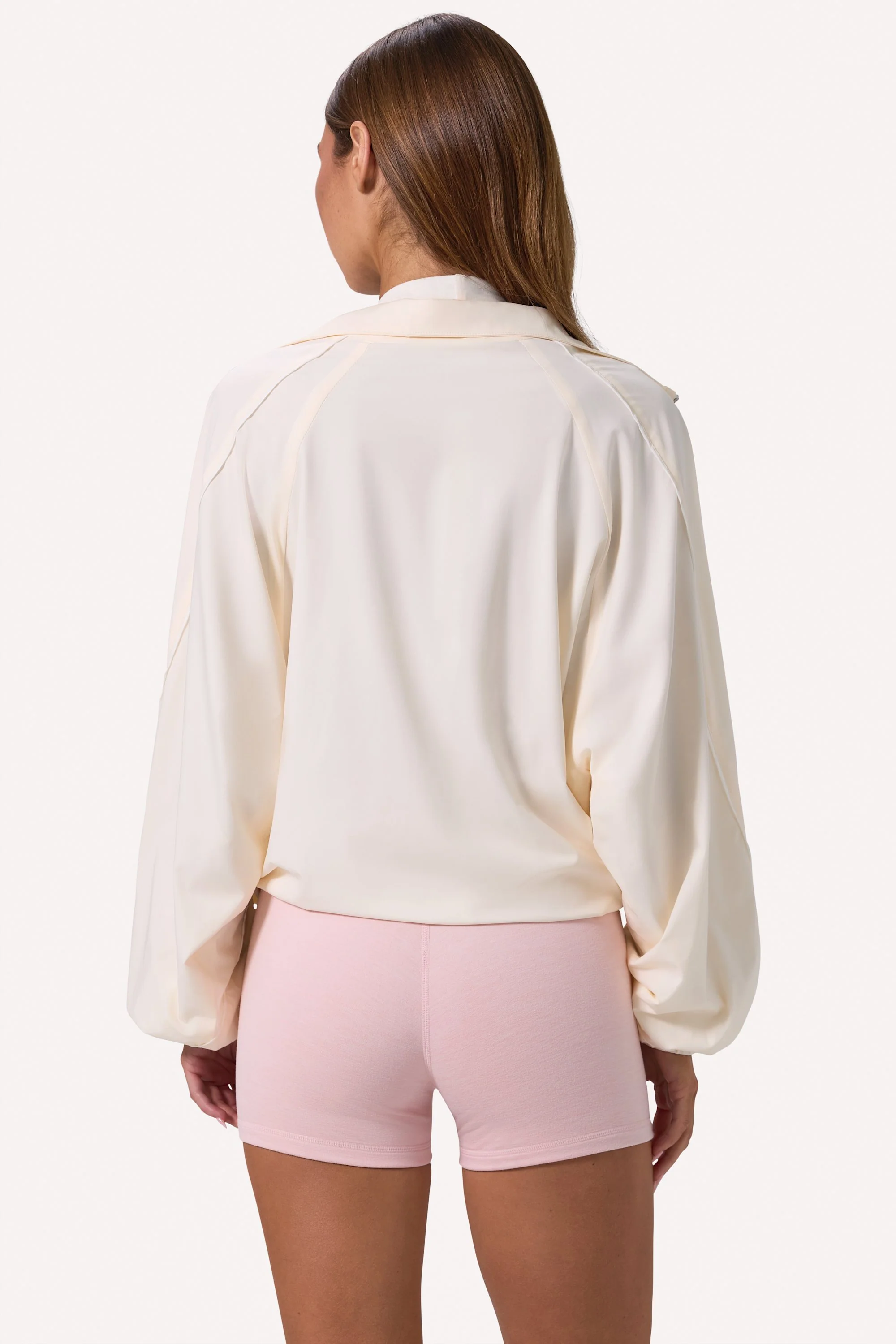 Oversized Track Jacket in White - Image 2