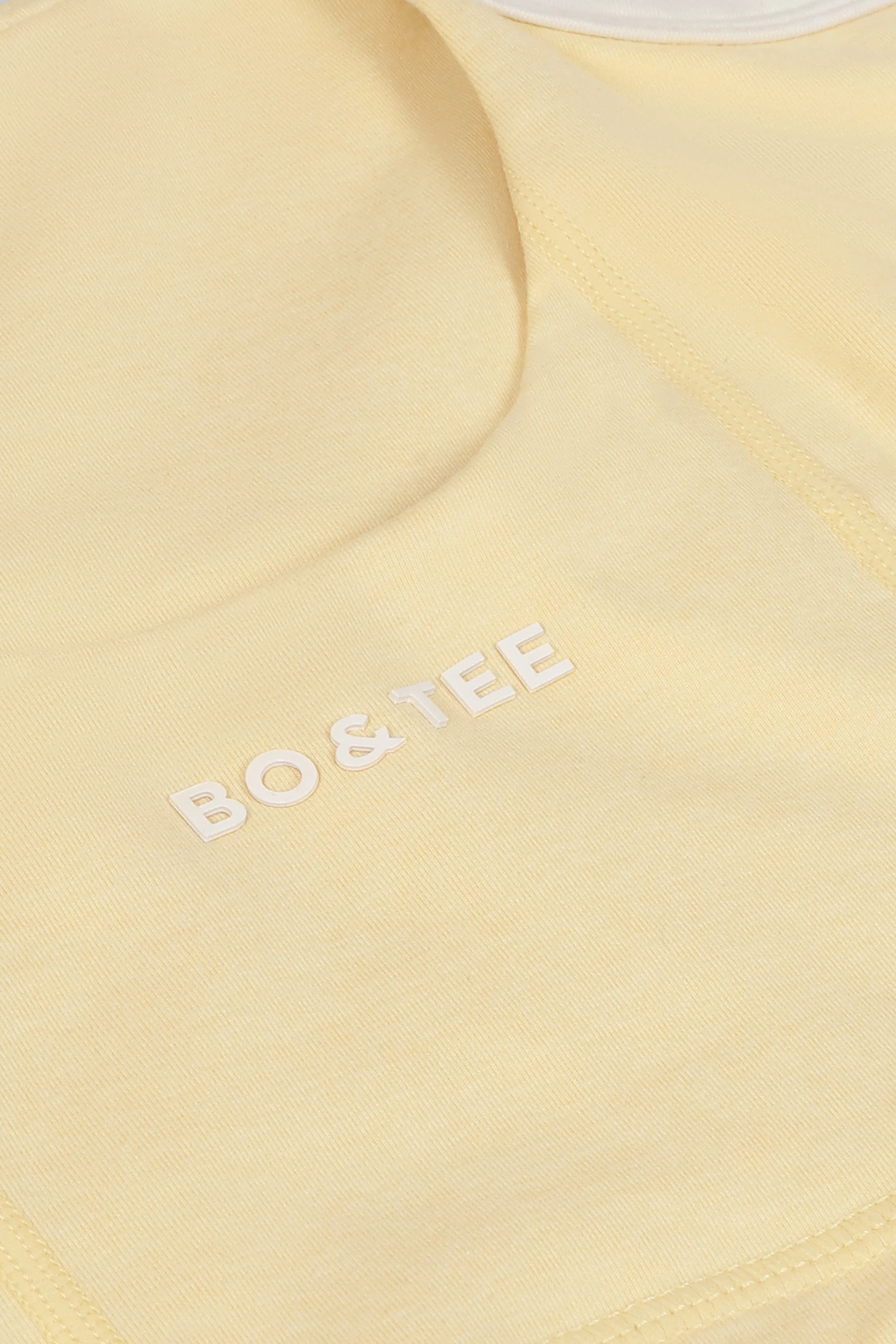 Cropped Tank Top in Lemon Marl - Image 7