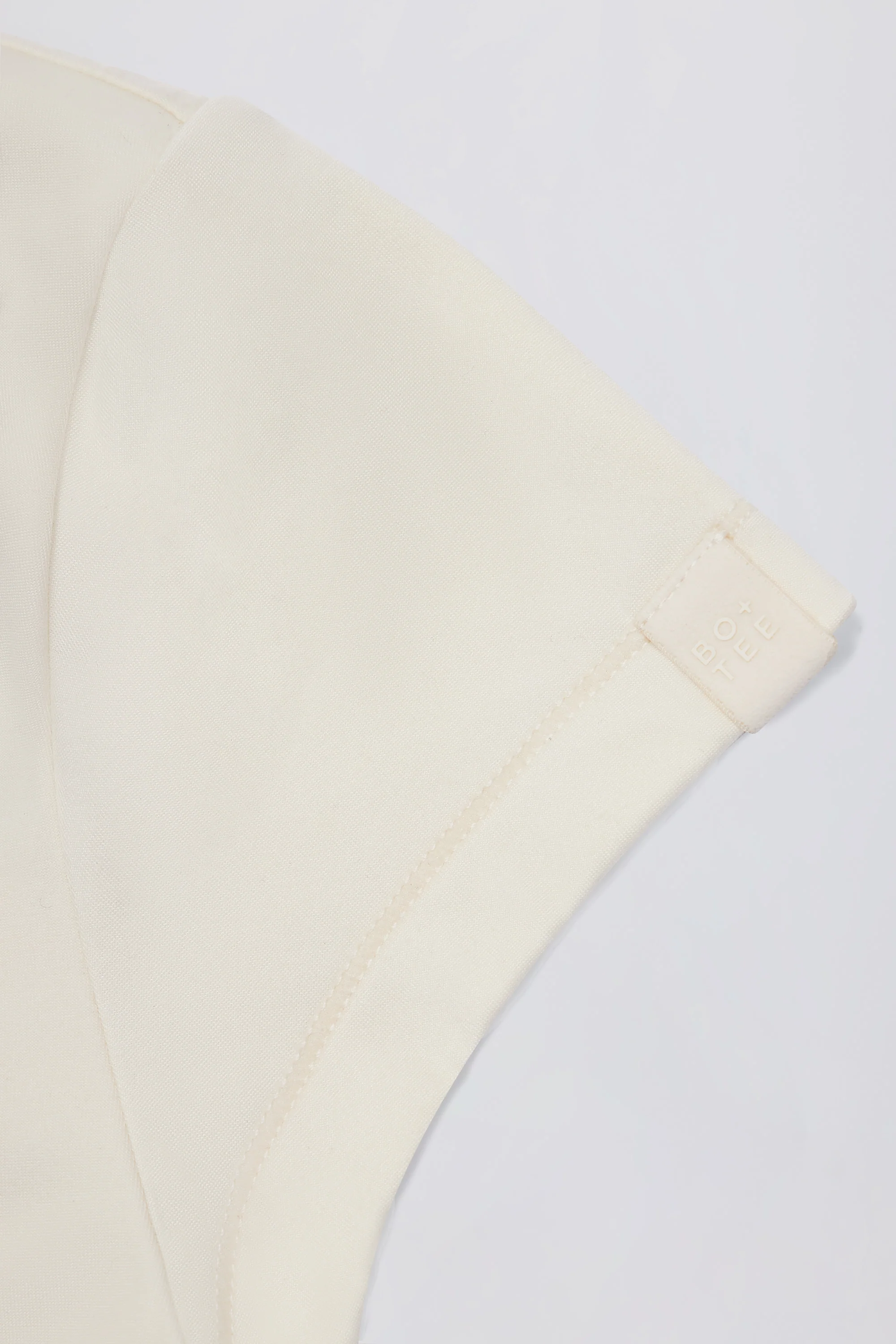 Cut-Out Longline T-Shirt in Oat - Image 4