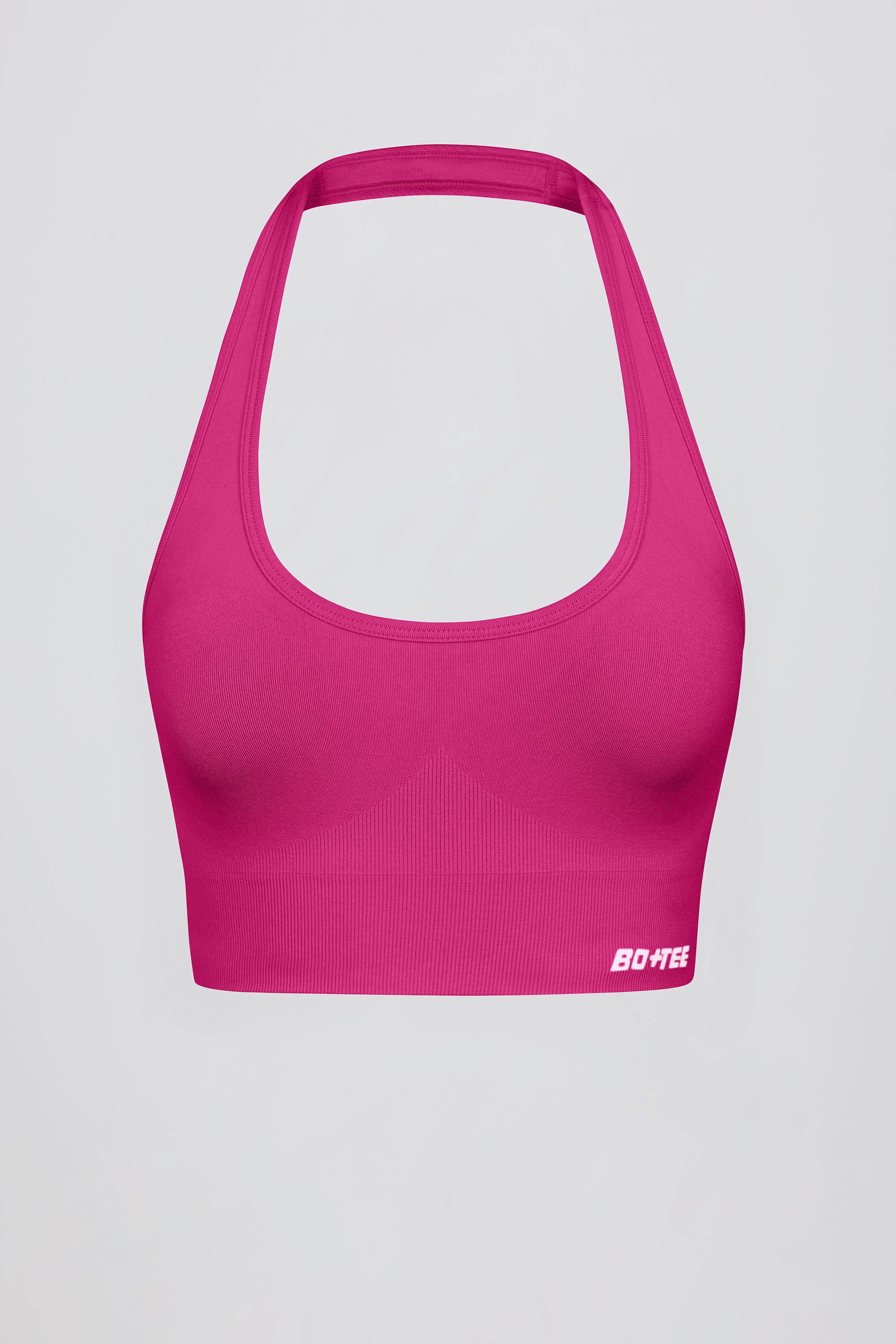 Define Luxe Halterneck Sports Bra in Berry - Image 7