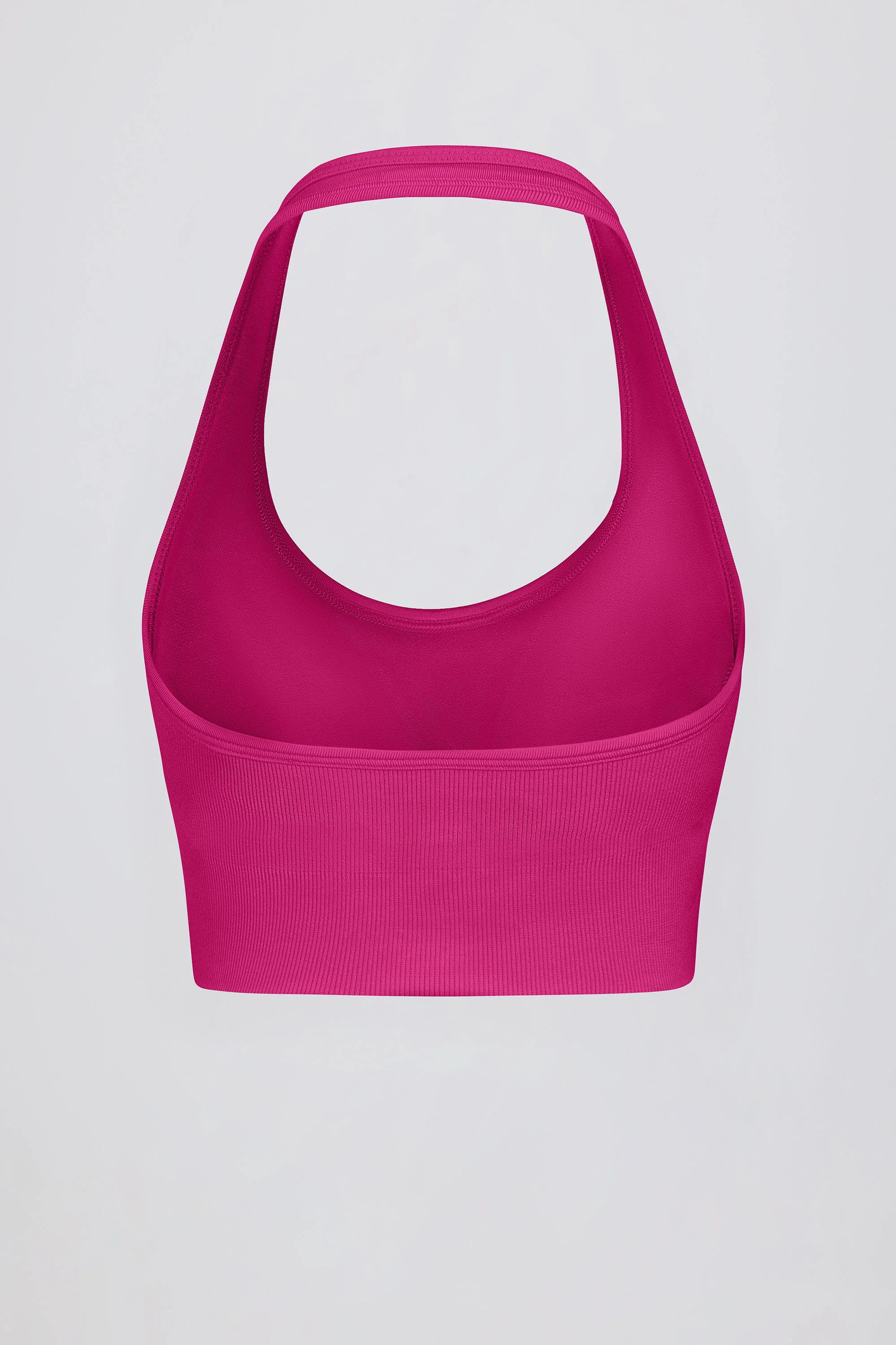 Define Luxe Halterneck Sports Bra in Berry - Image 8