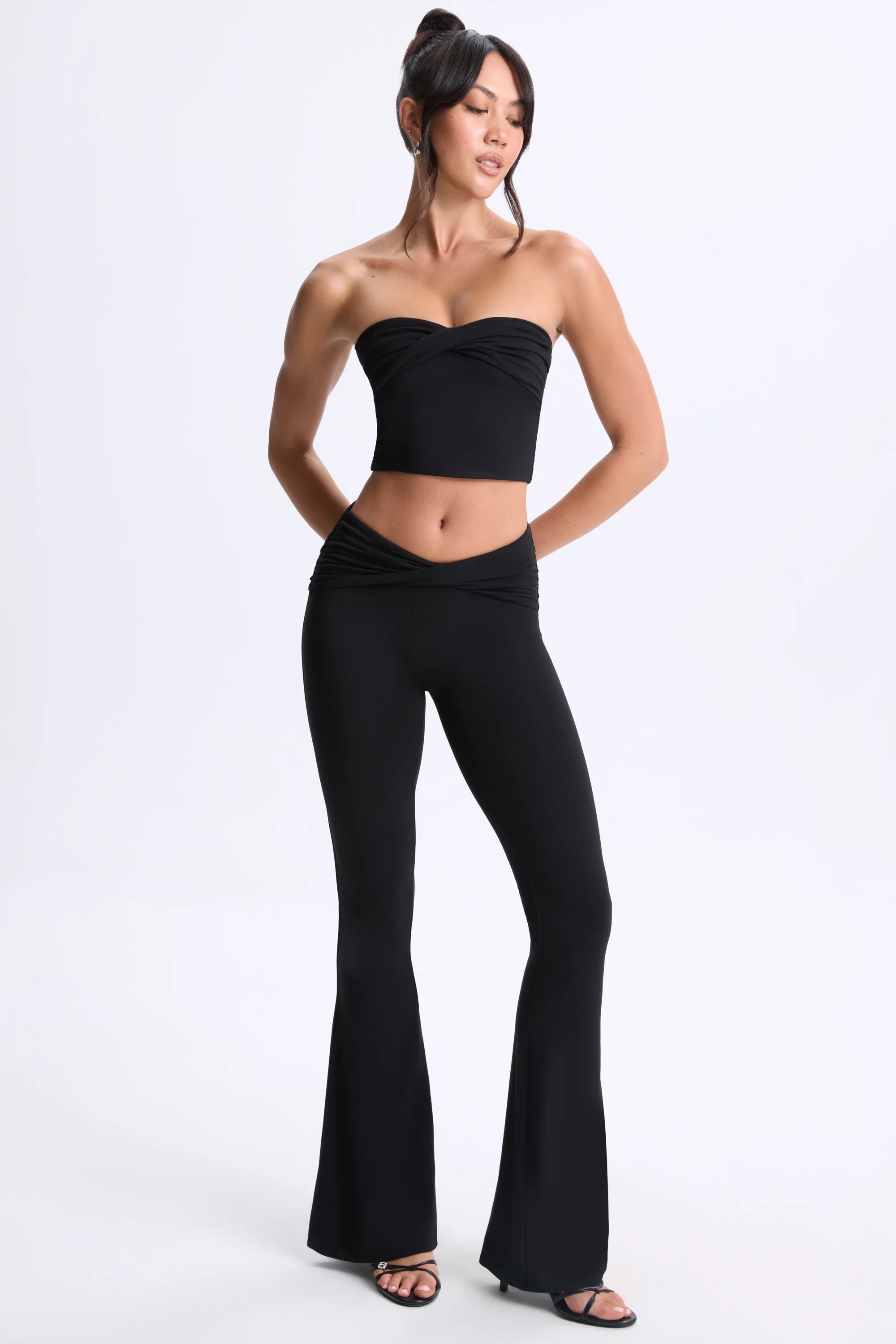 Modal Twist-Front Bandeau Top in Black - Image 6