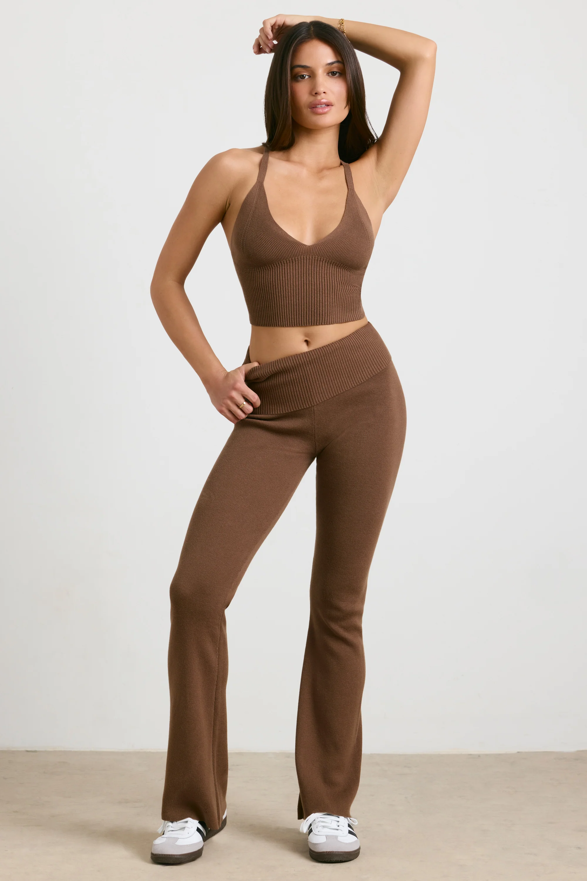 Chunky Knit Tank Top in Coco - Image 7