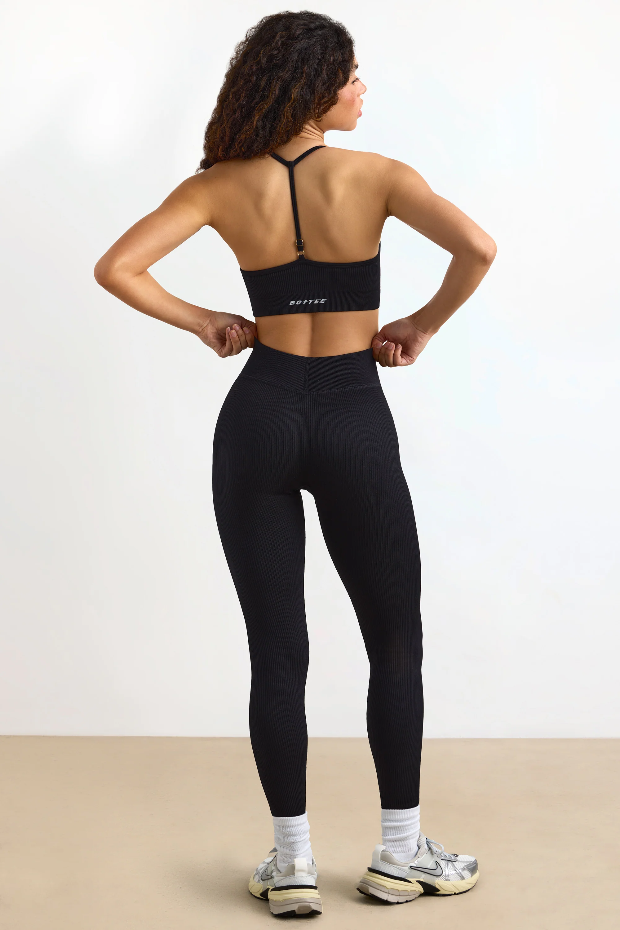 FlexiRib High-Waist Leggings in Black - Image 2