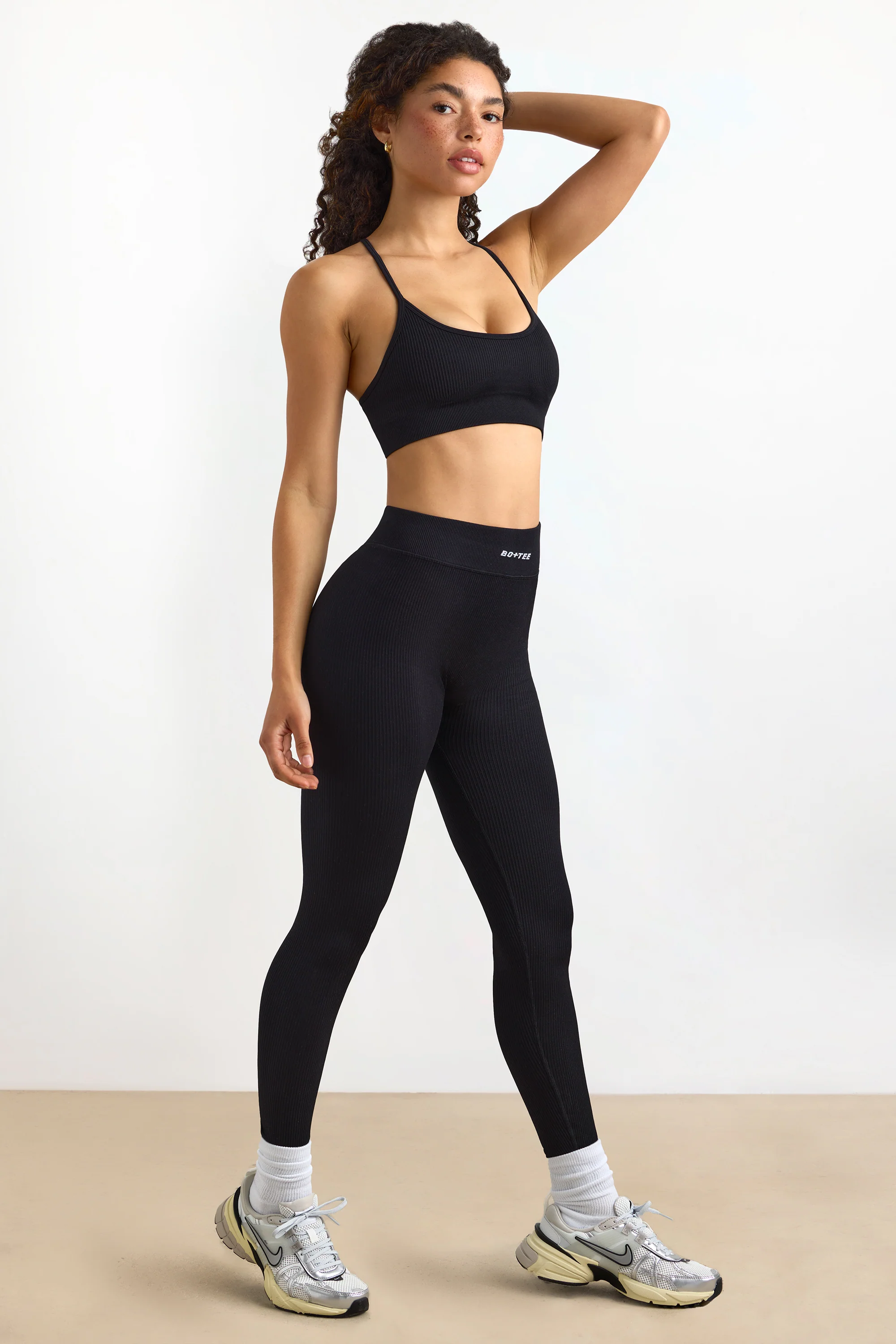 FlexiRib High-Waist Leggings in Black - Image 6