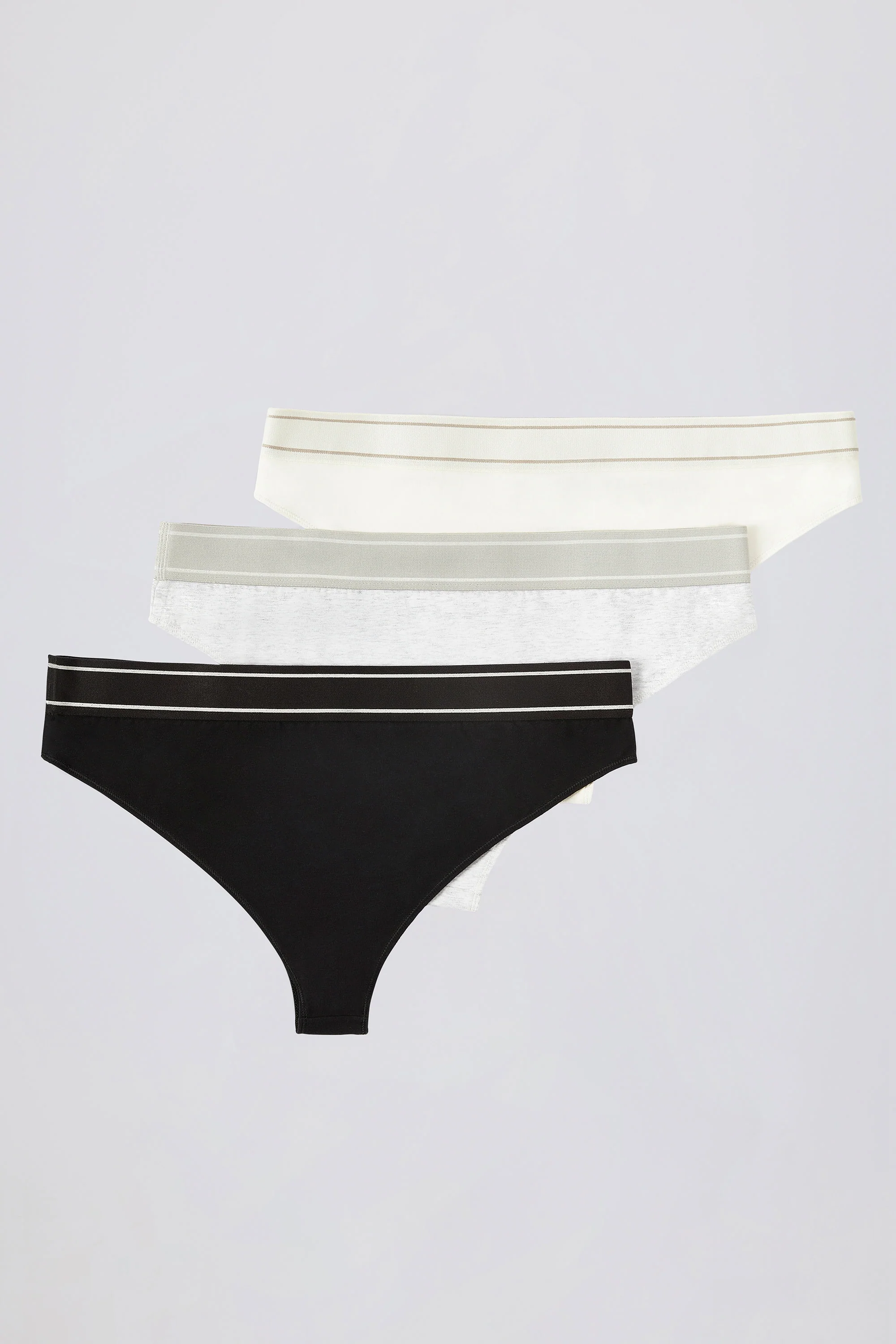 High-Waist Cheeky Briefs Bundle in Multi - Image 3