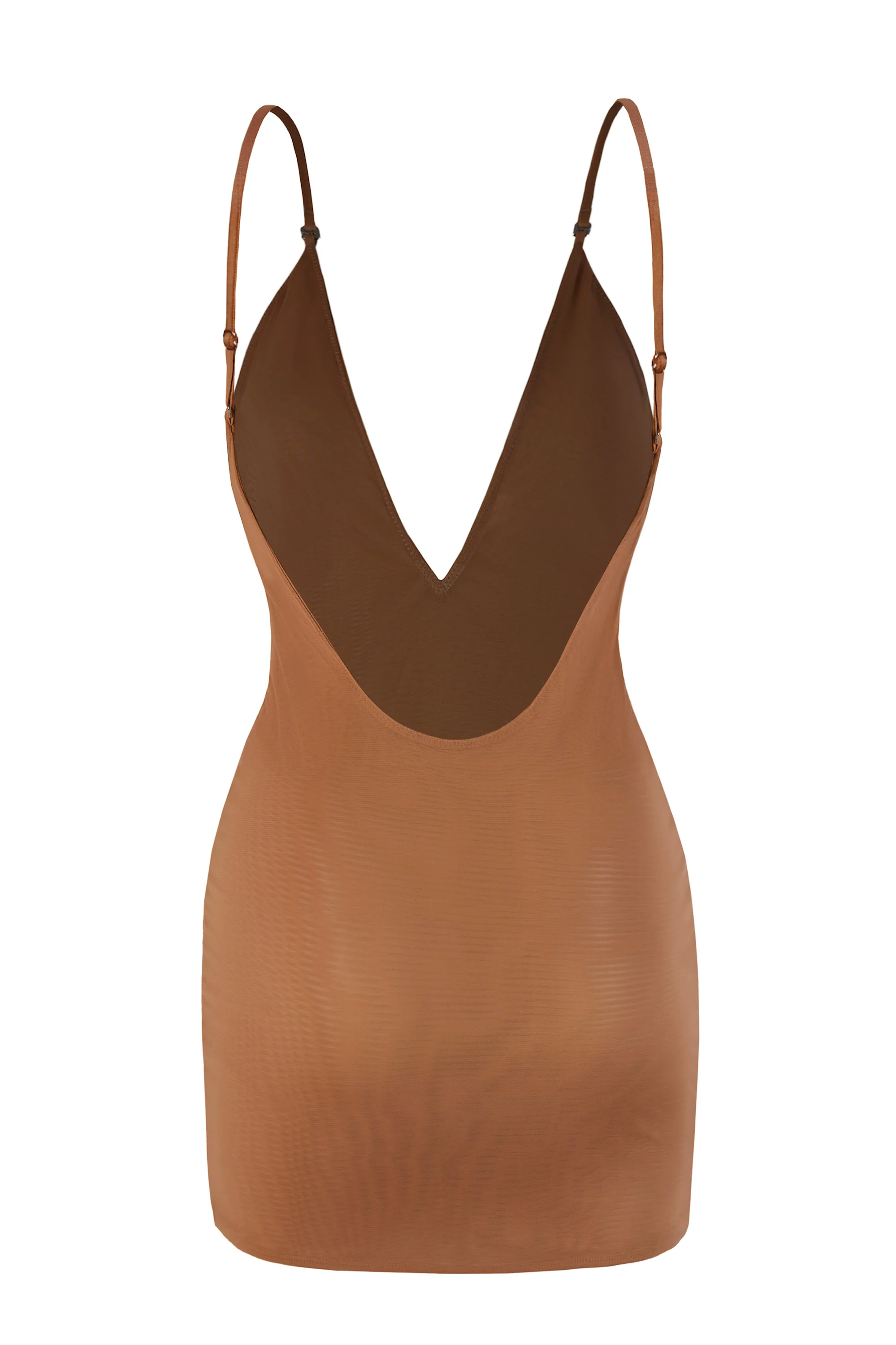 Intimates Soft Mesh Multiway Mini Dress in Honey - Image 3