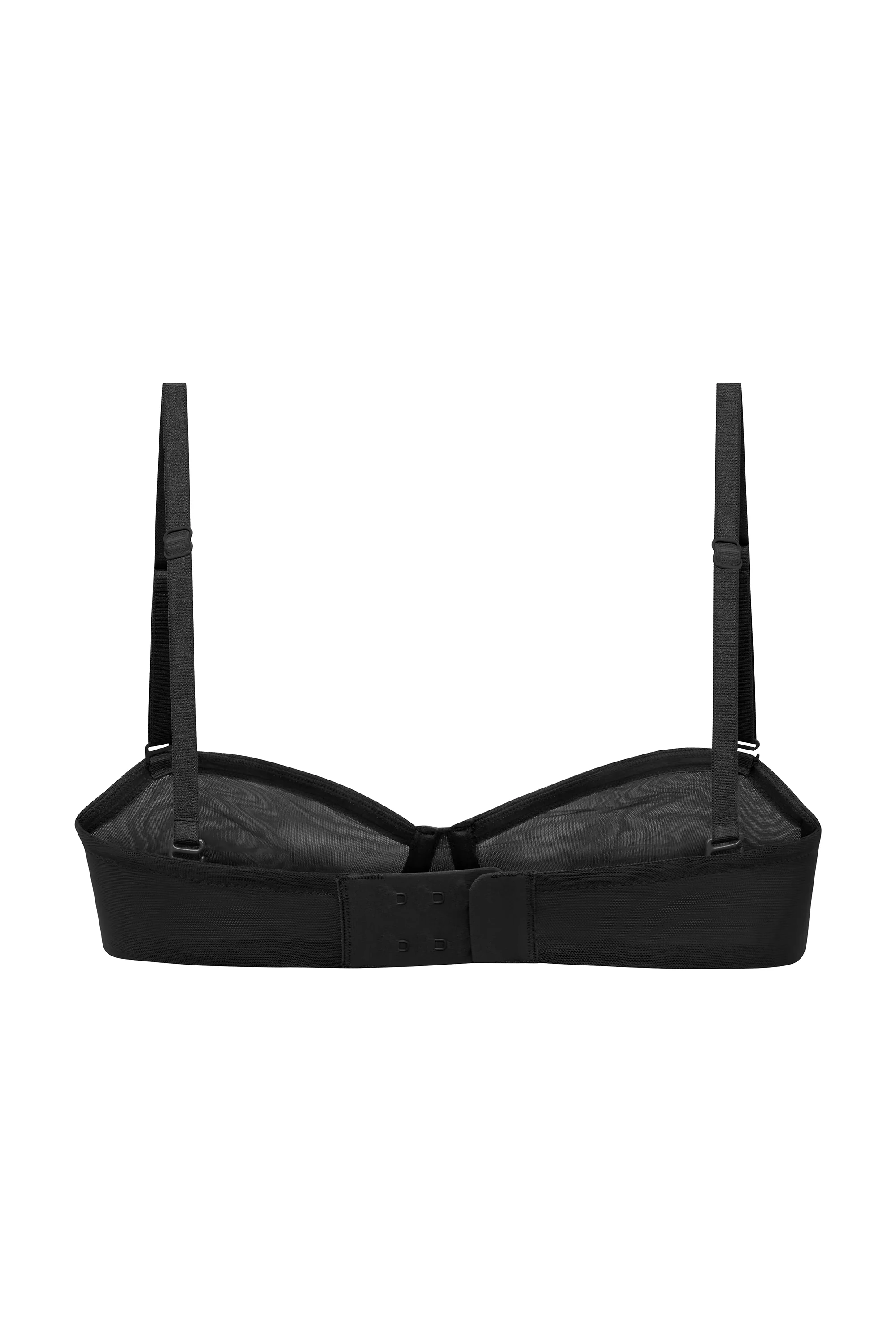 Soft Mesh Strapless Bra in Black - Image 7