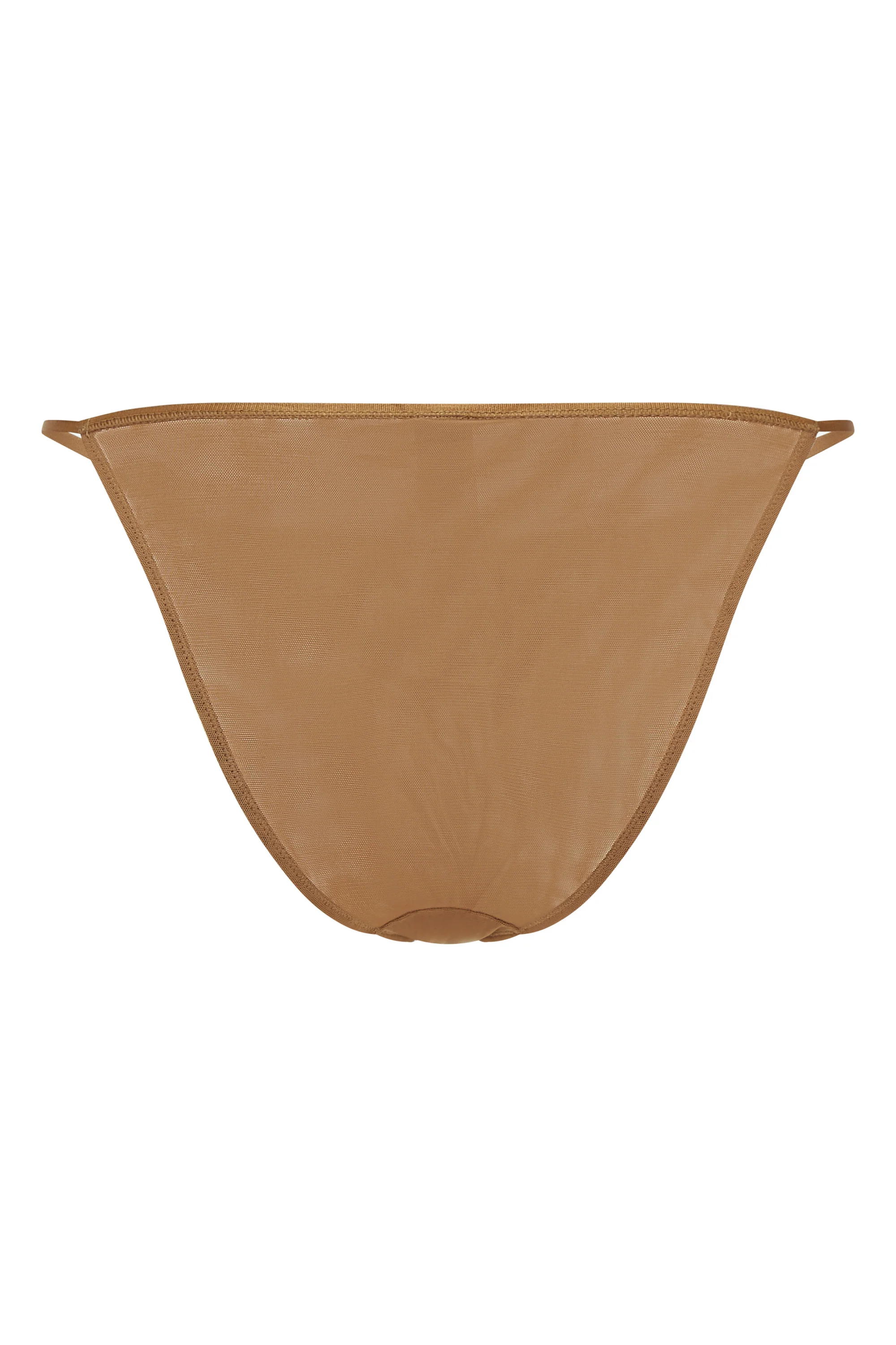 Soft Mesh String Bikini in Almond - Image 7