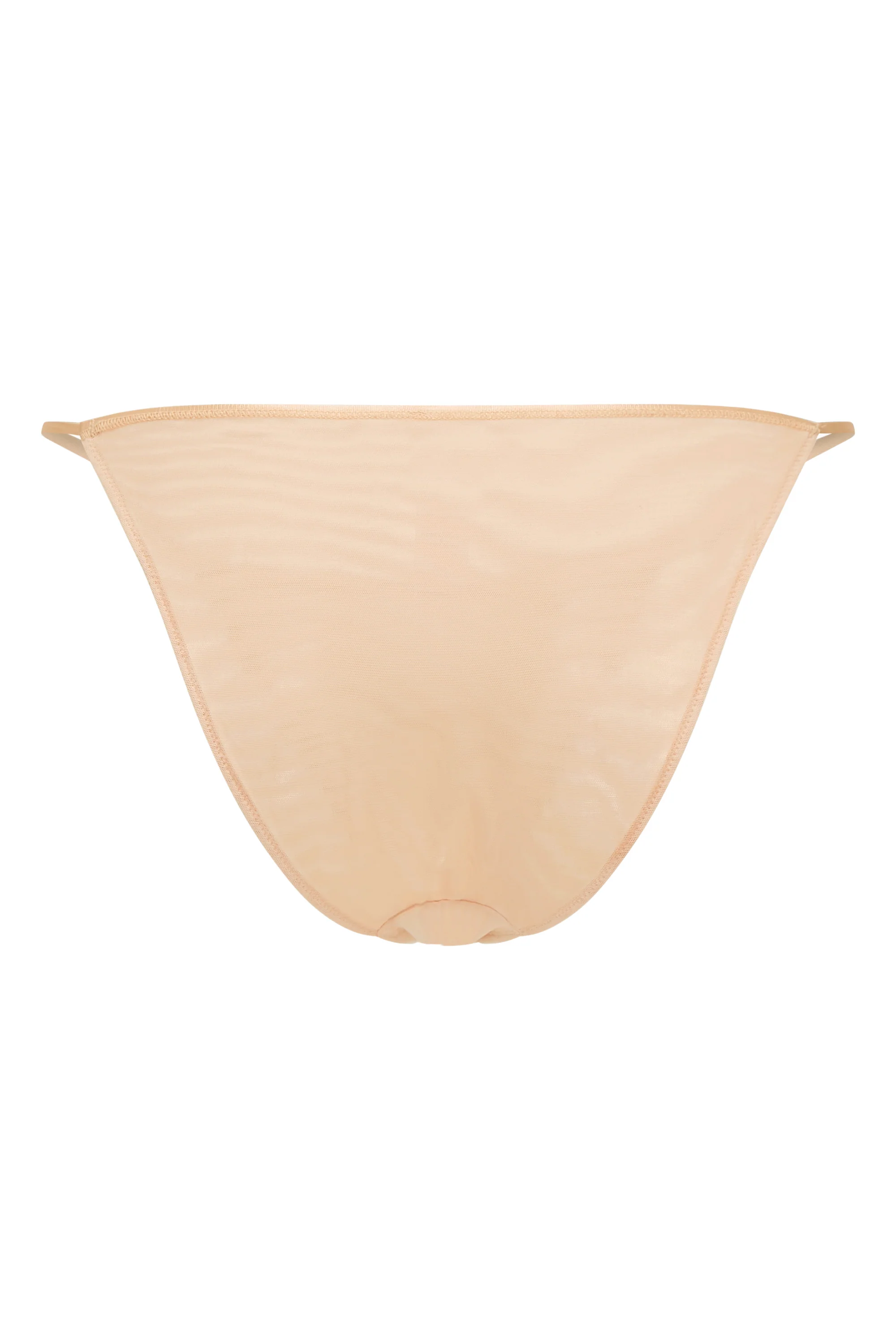 Soft Mesh String Bikini in Beige - Image 6