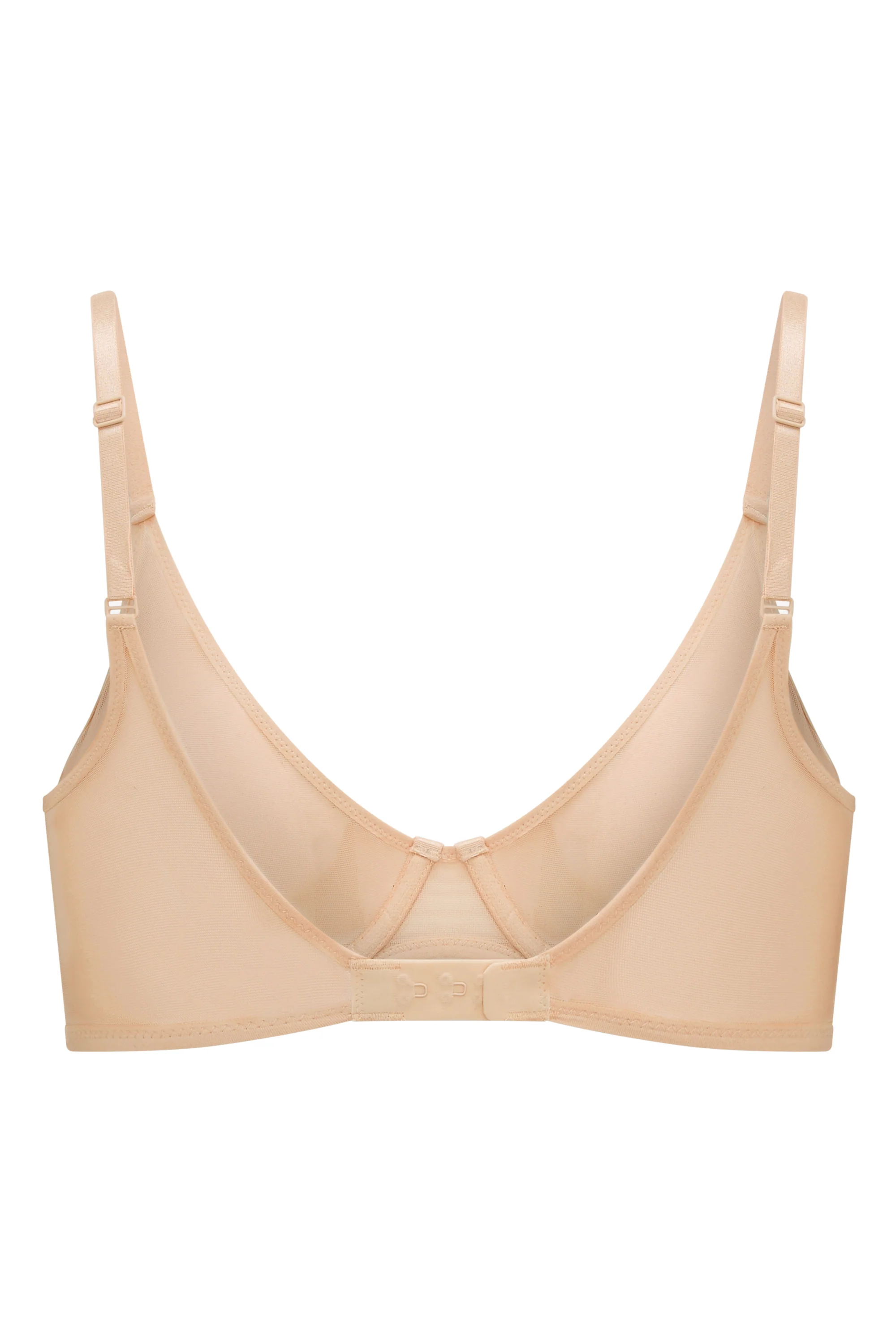 Soft Mesh Single Layer Underwired Bra in Beige - Image 7