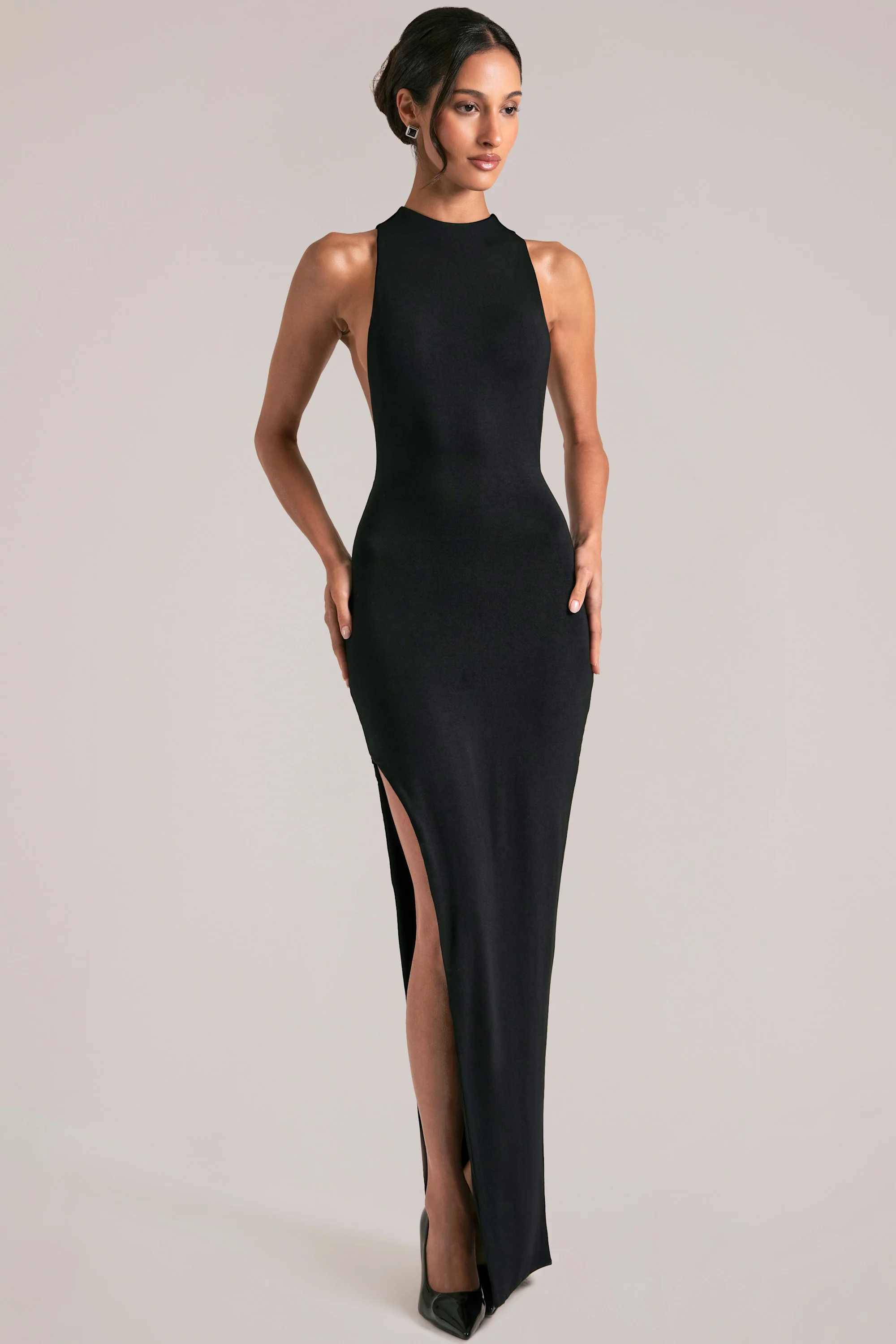 Sleeveless Maxi Dress  in Black - Image 5
