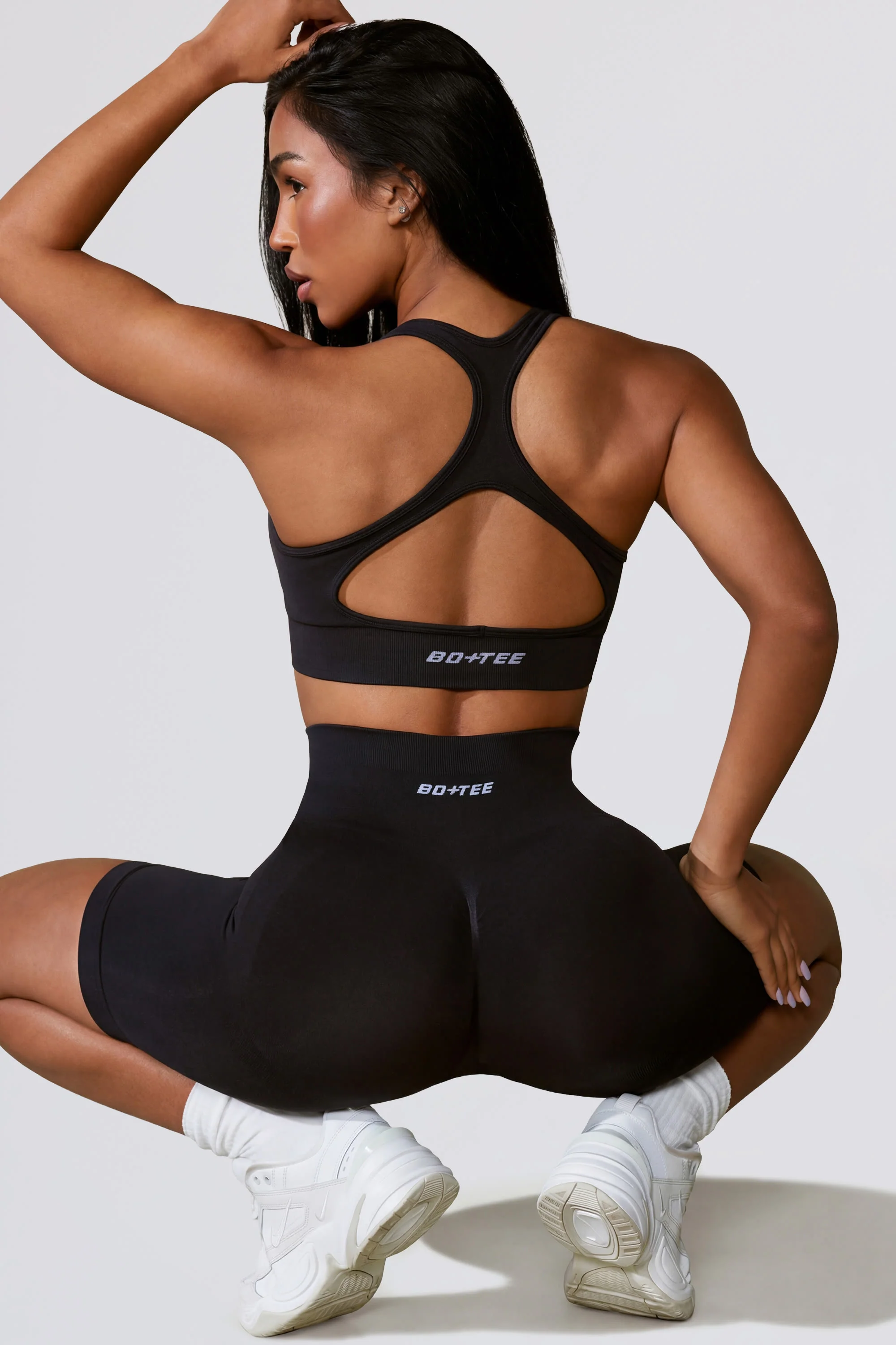 Cut Out Define Luxe Sports Bra in Black - Image 5