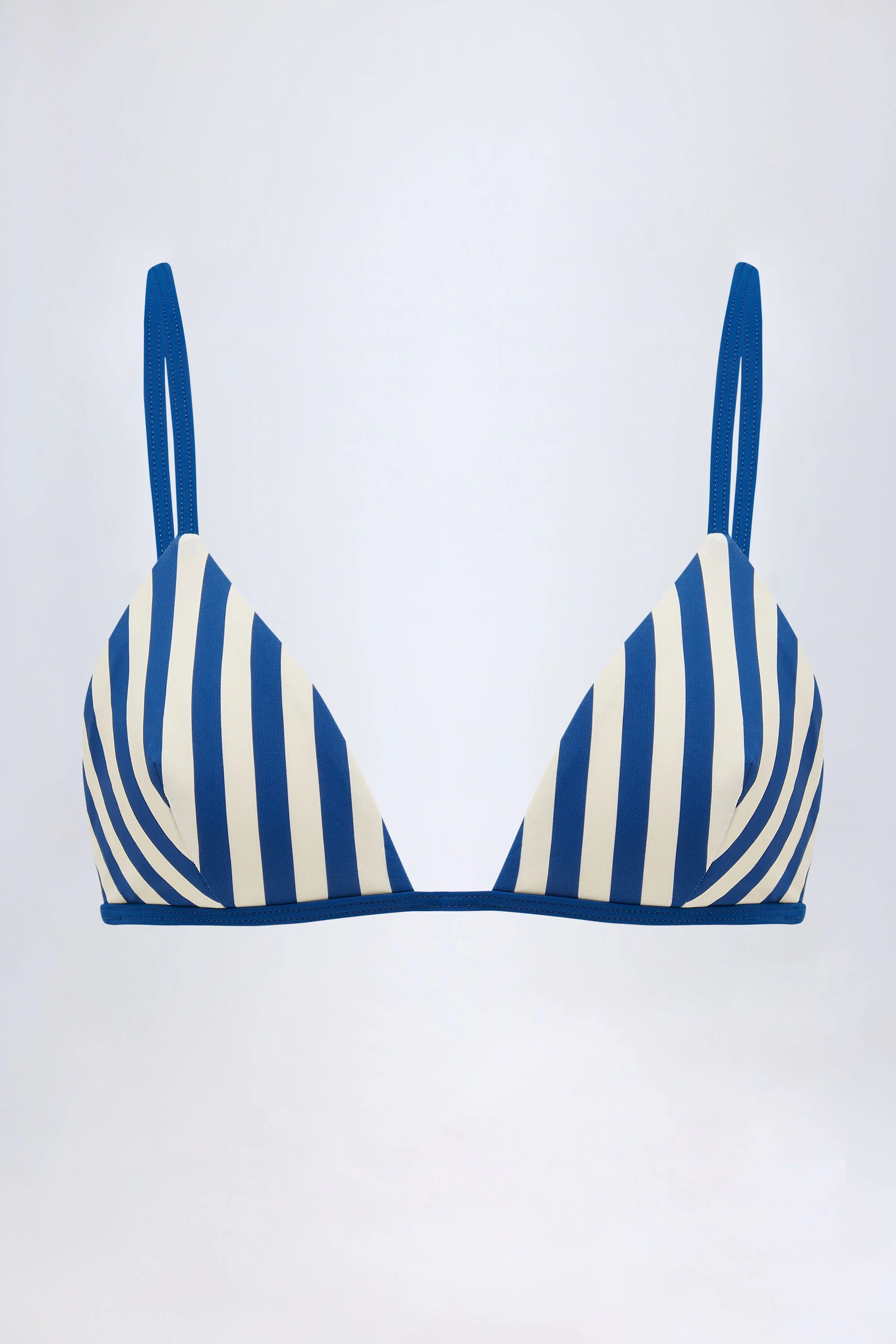 Triangle Bikini Top in Marine Blue - Image 2
