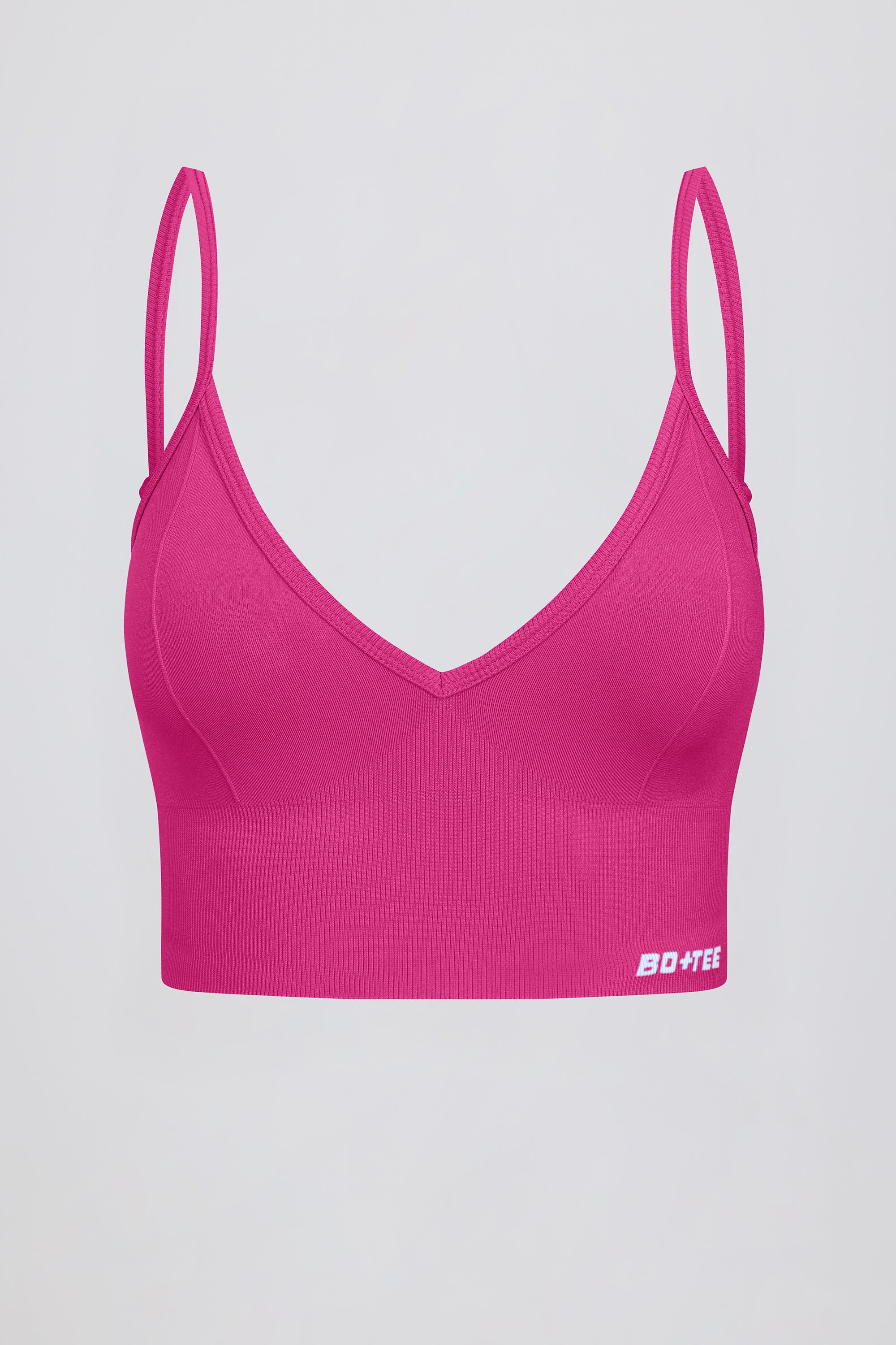 Define Luxe V-Neck Sports Bra in Berry - Image 7