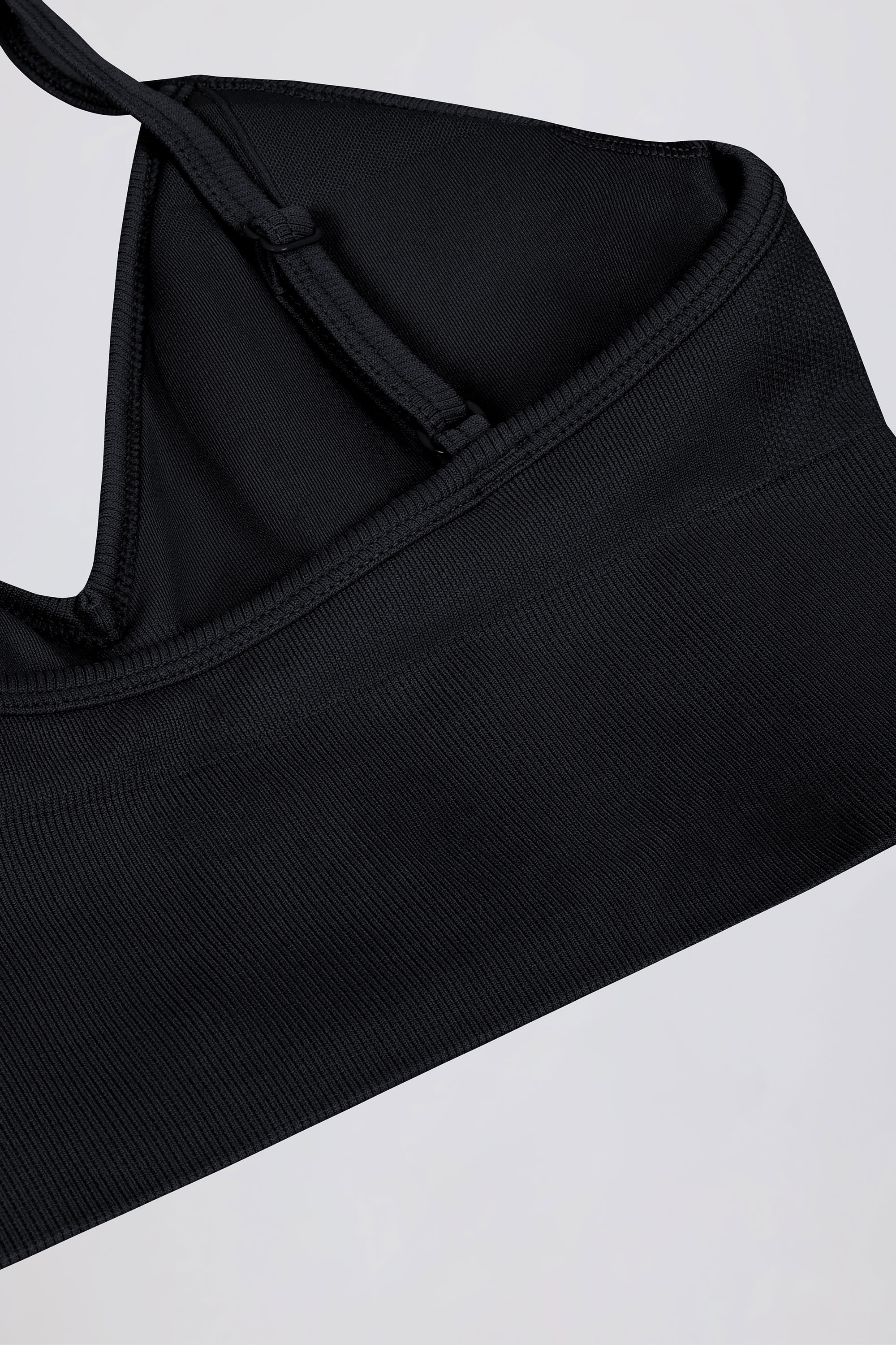 Define Luxe V-Neck Sports Bra in Black - Image 10
