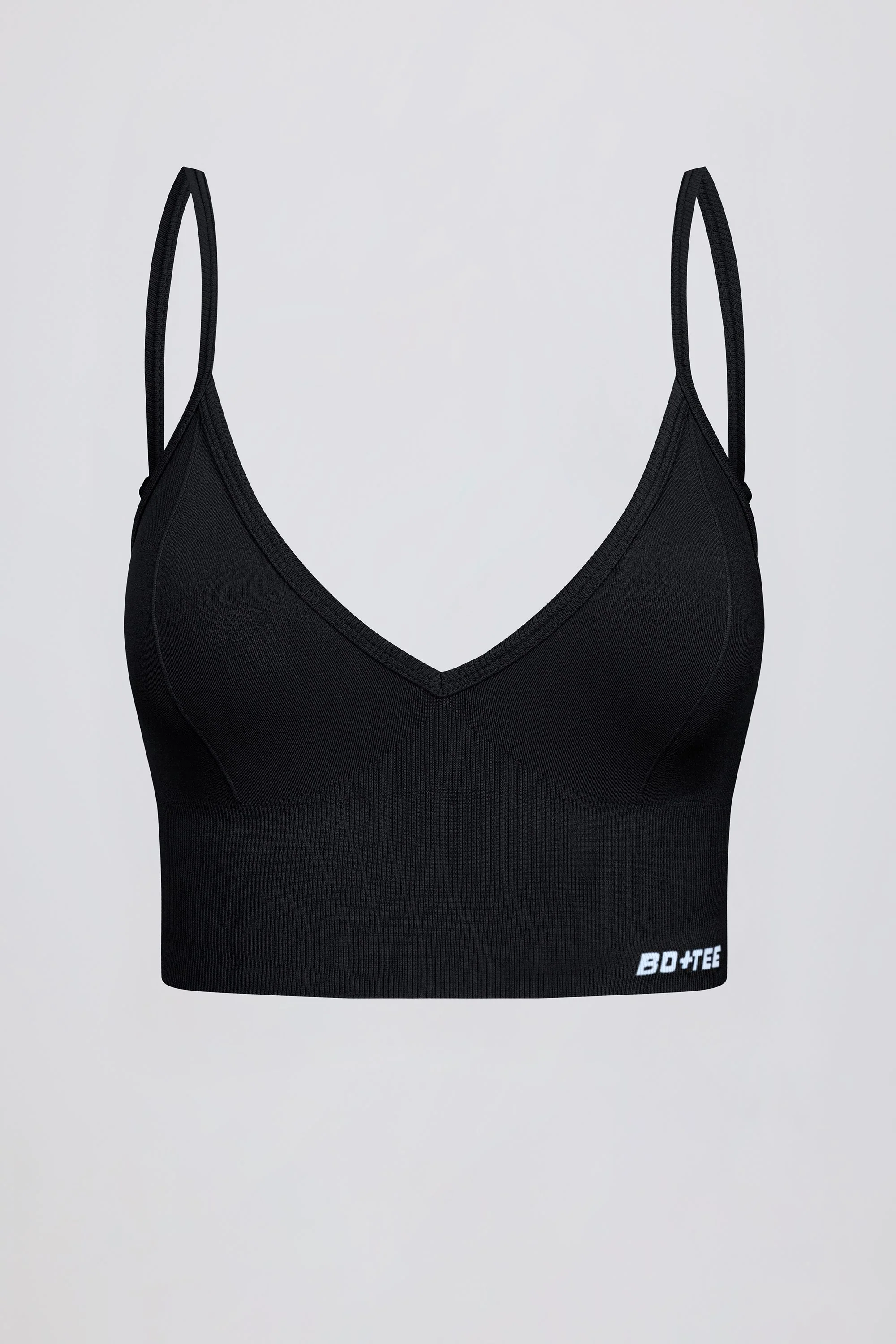 Define Luxe V-Neck Sports Bra in Black - Image 7