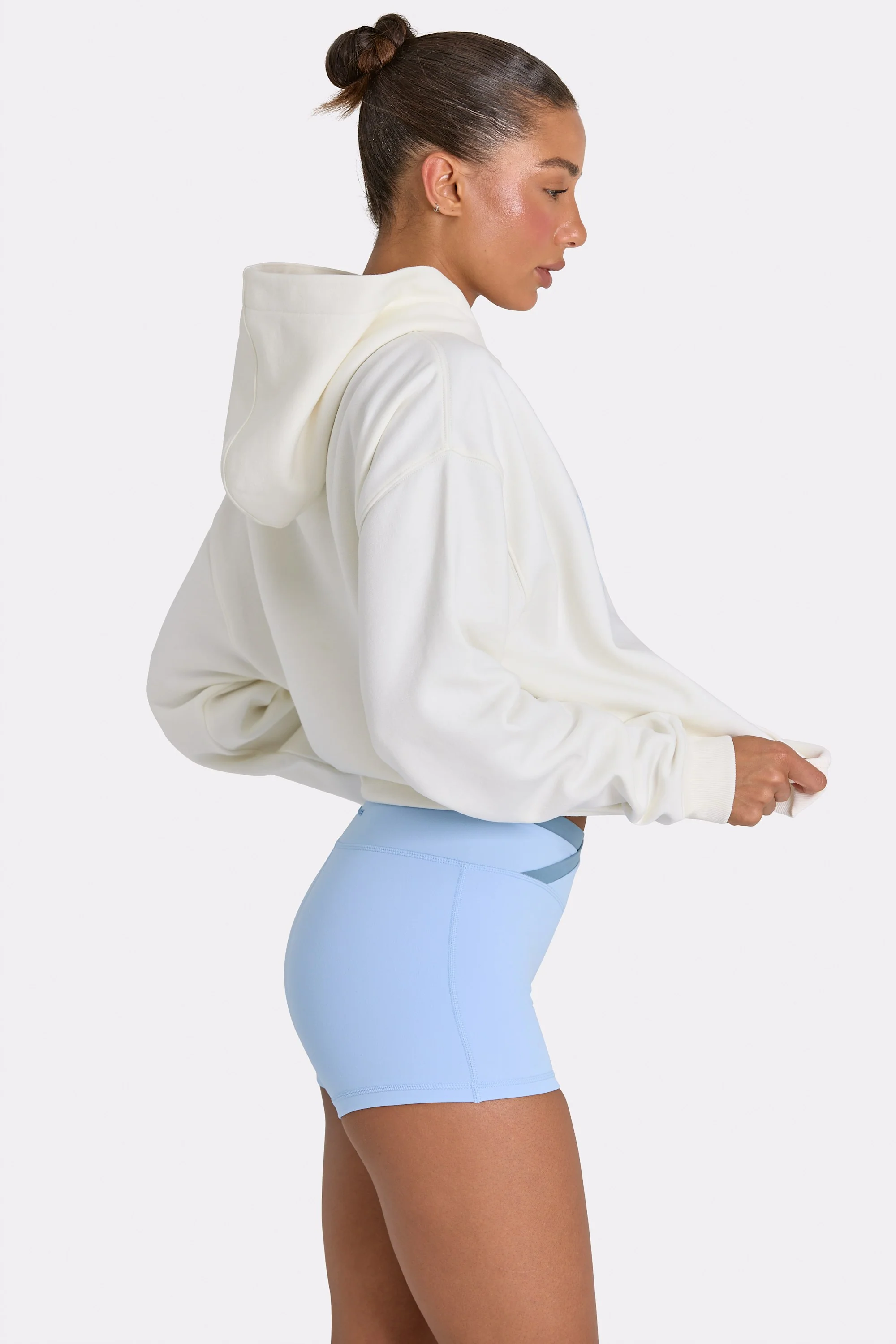 Oversized Applique Hoodie in Coconut - Image 3