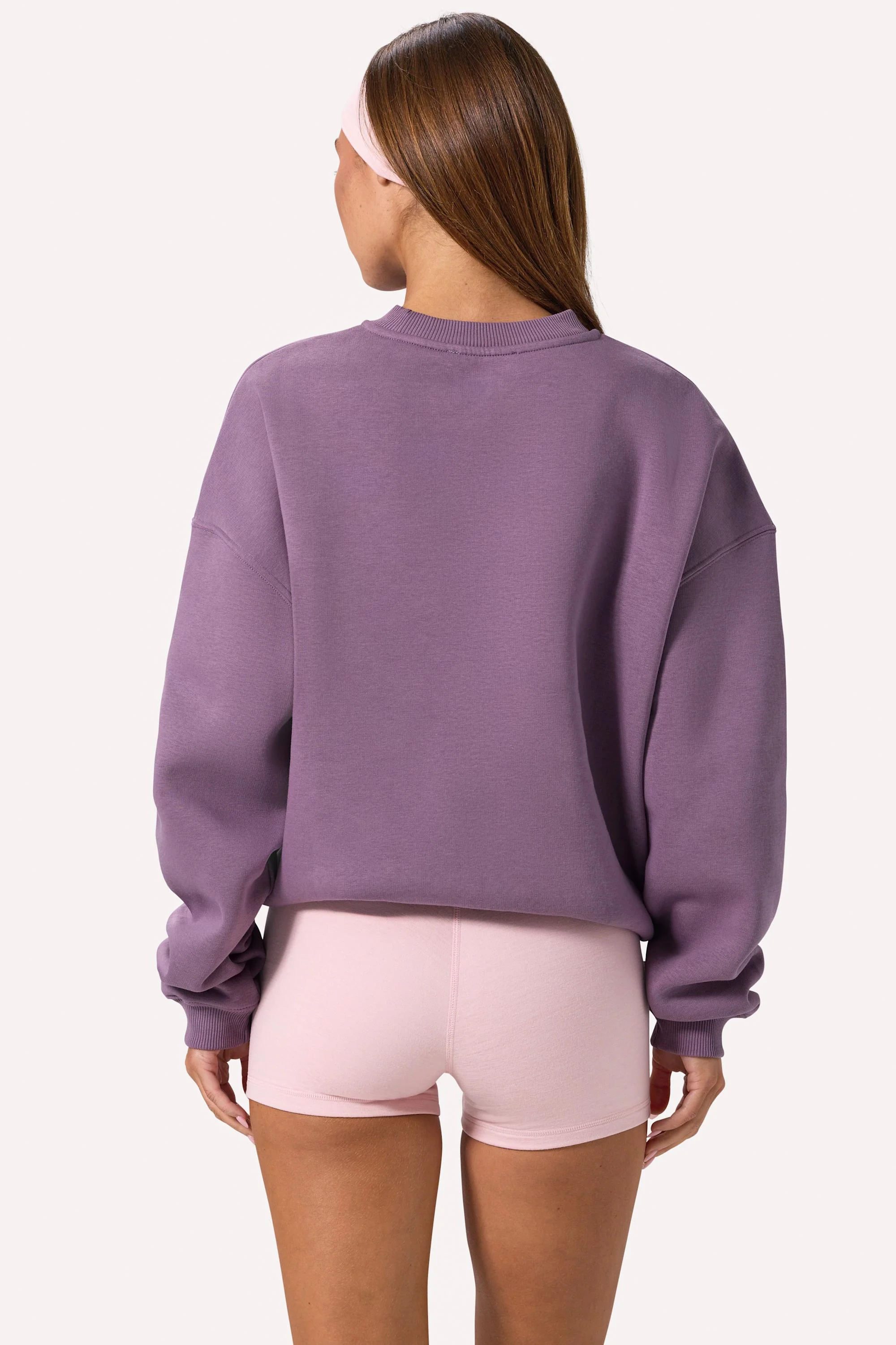 Oversized Crew-Neck Jumper in Dusk - Image 2