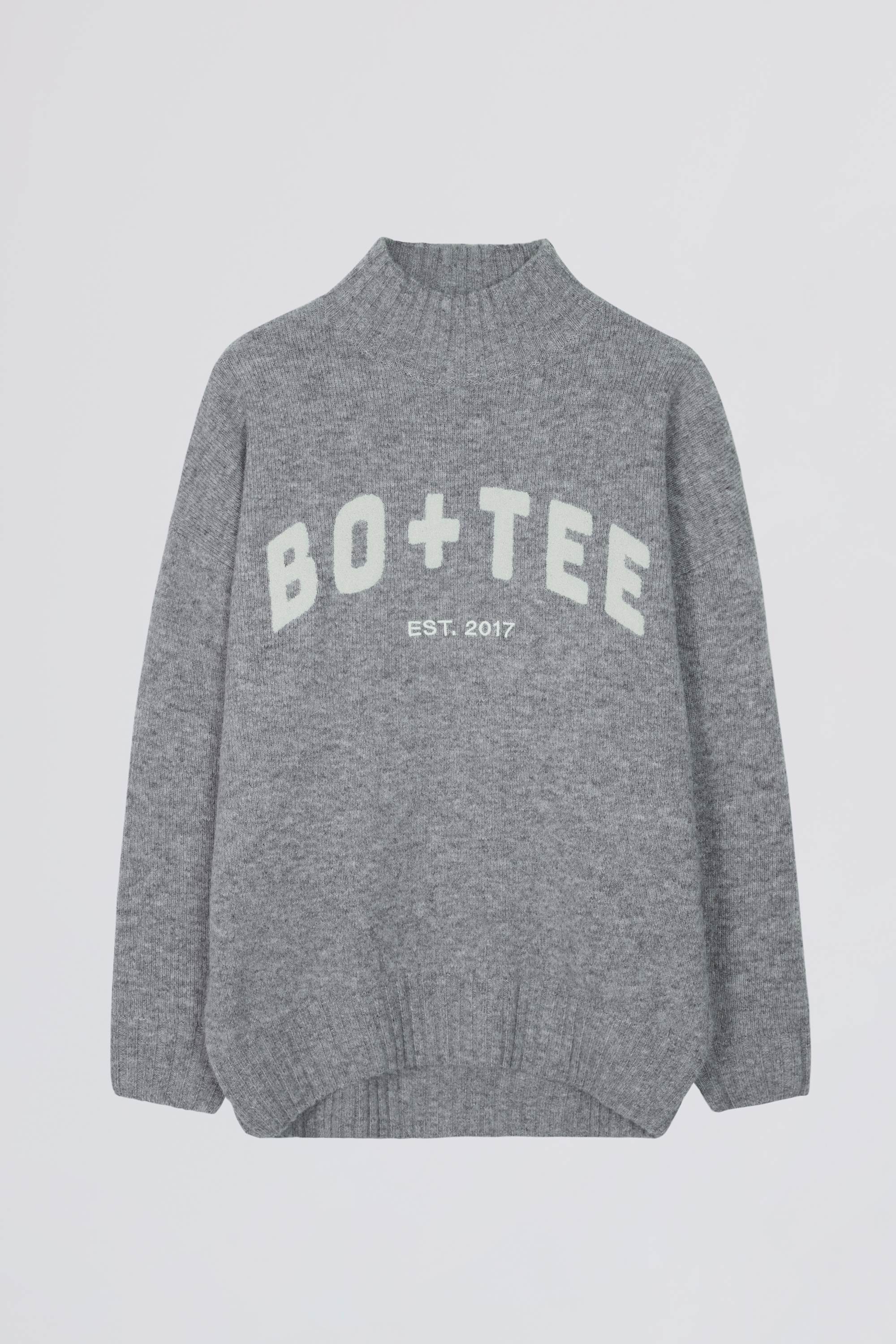 Soft Knit Oversized Jumper in Grey - Image 3
