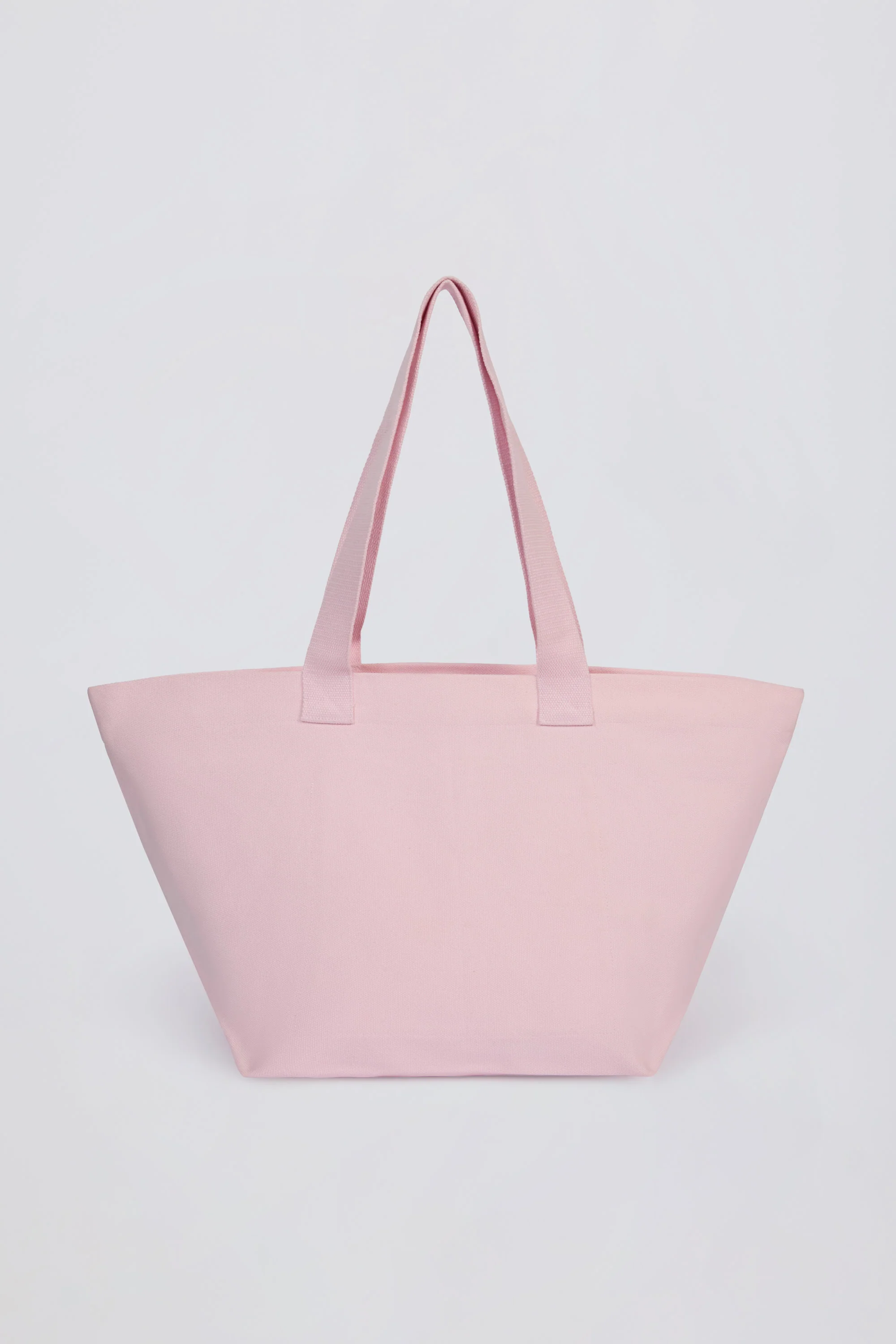 Oversized Tote Bag in Powder Pink - Image 2