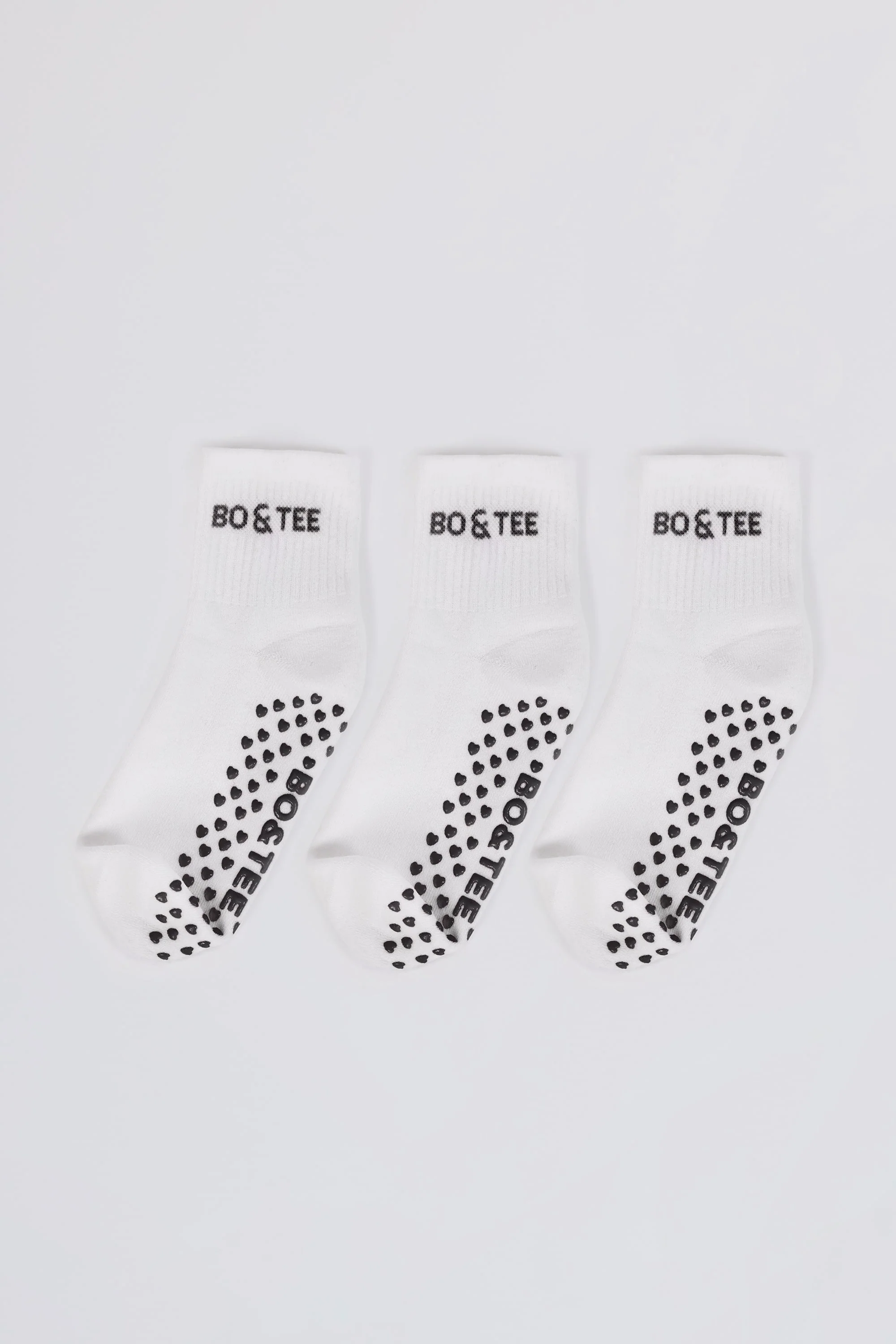 Pilates 3-Pack Socks Bundle in White