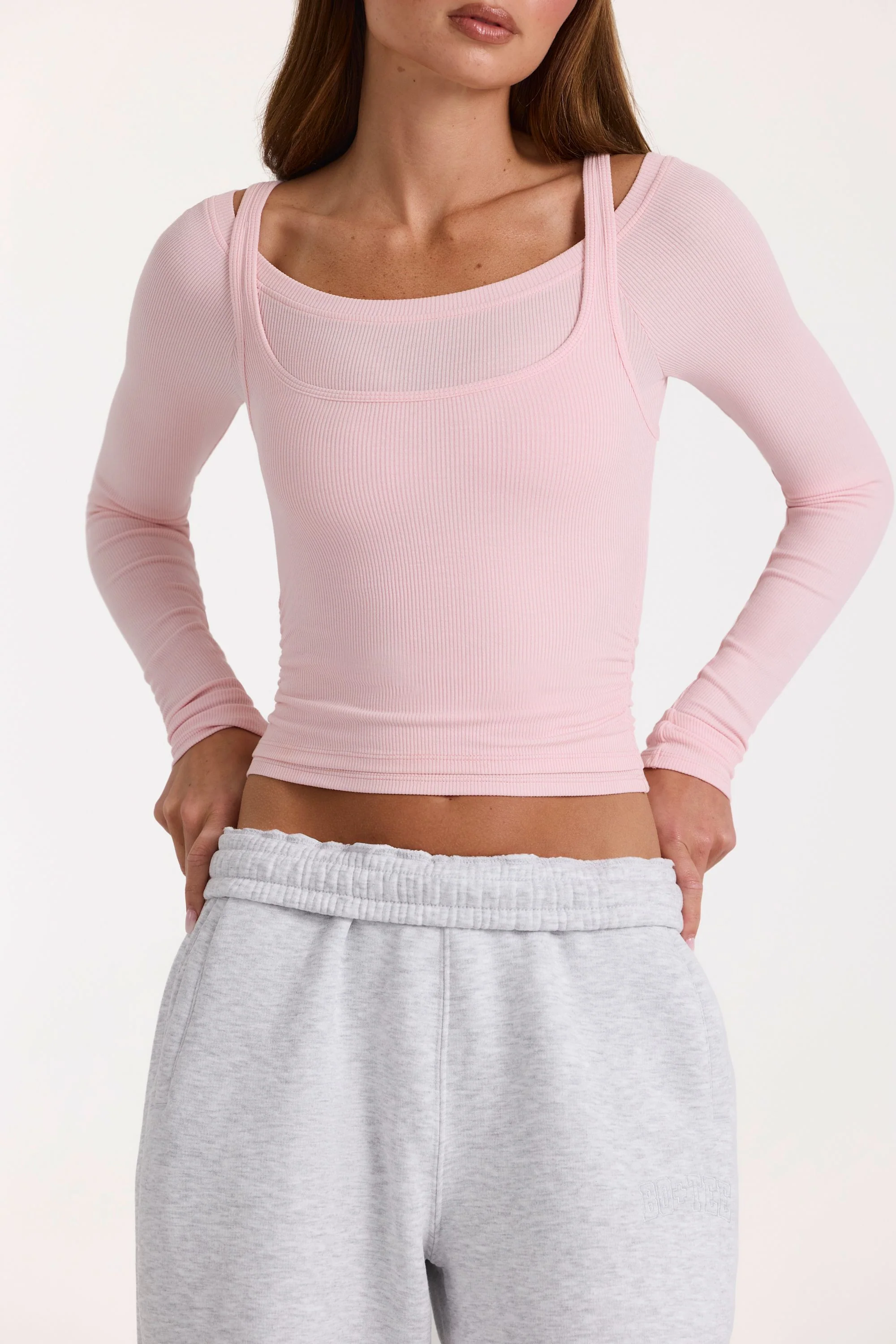 ButterCloud™ Layered Top  in Blush - Image 4