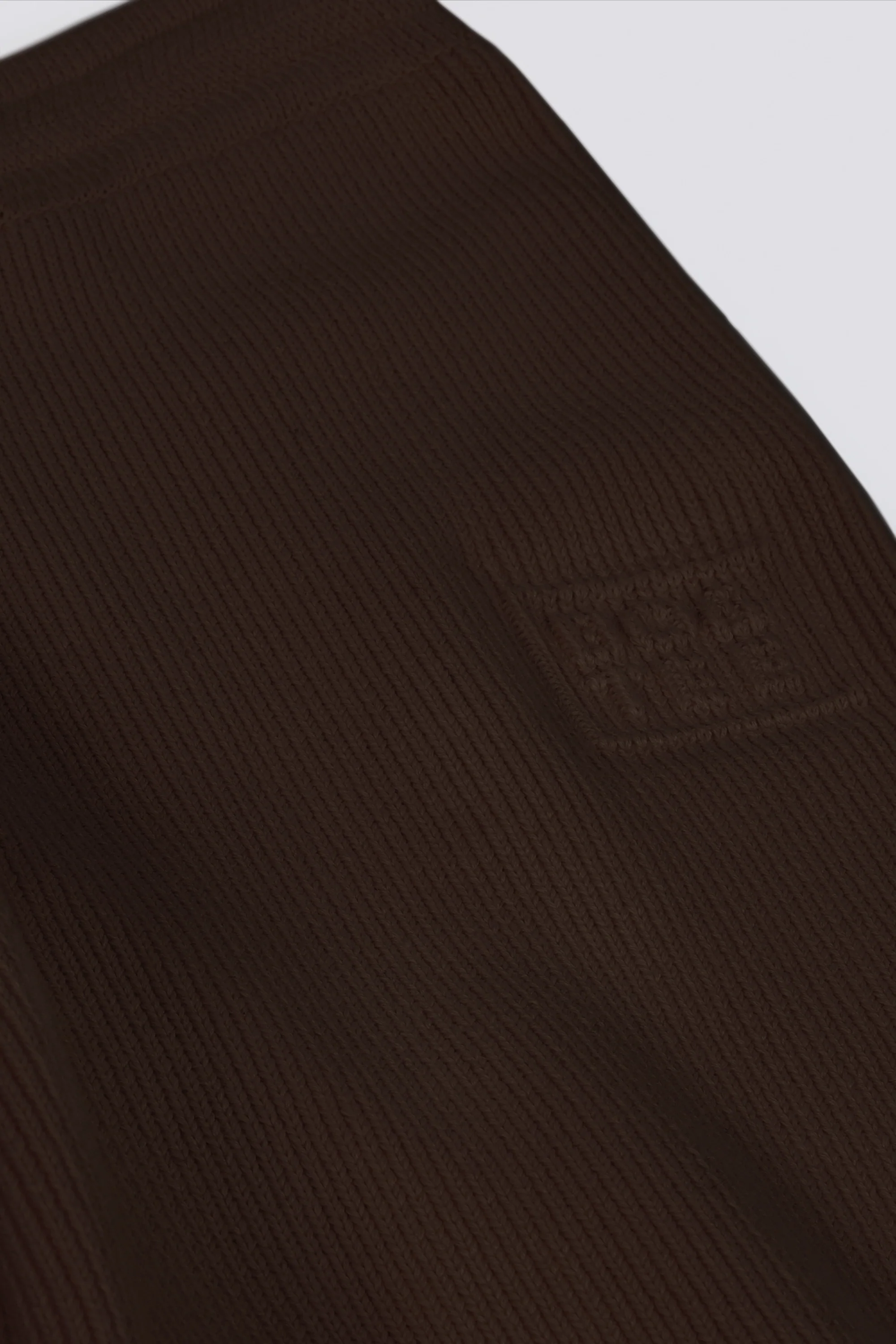 Ribbed Knit Wide-Leg Joggers in Pecan - Image 5
