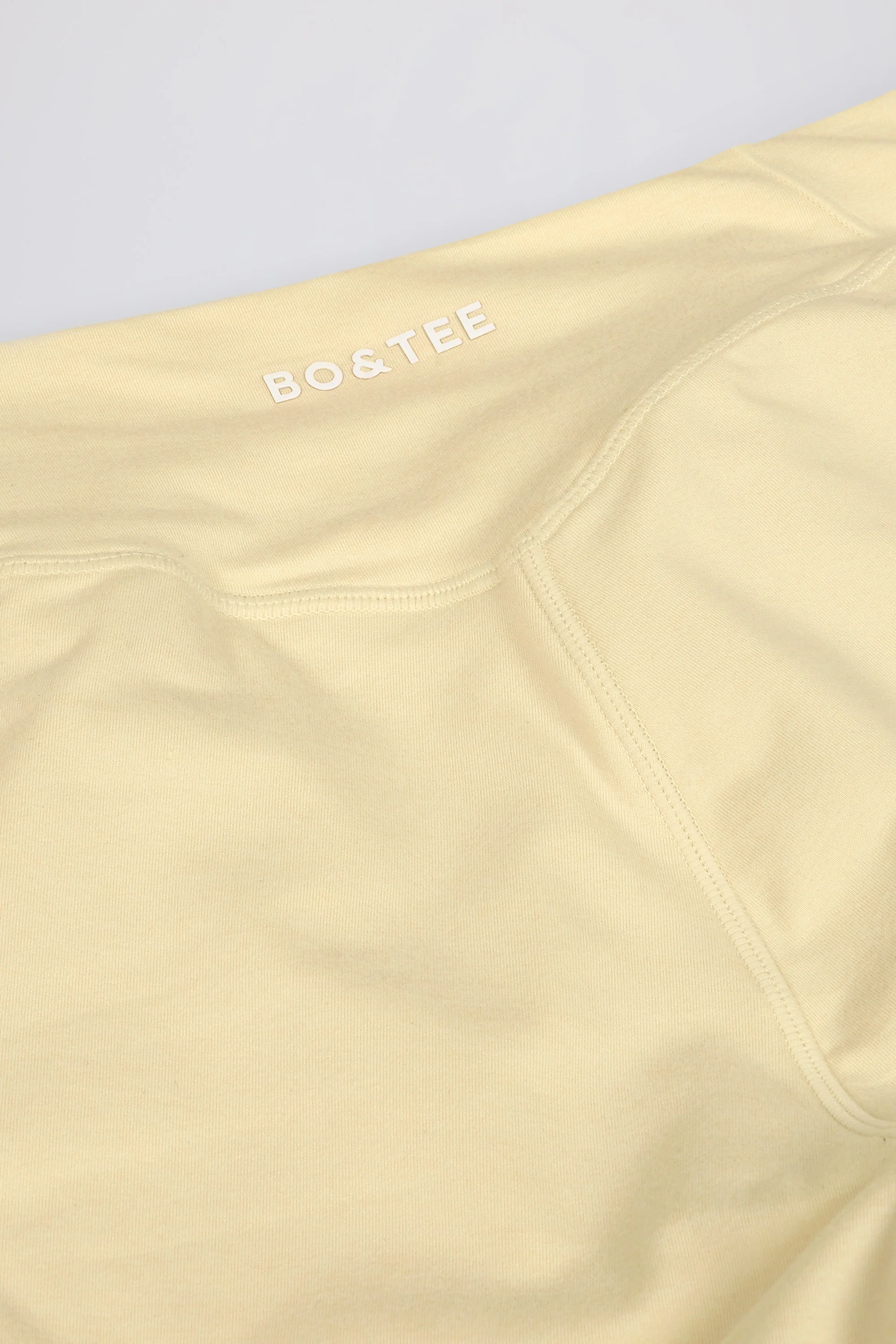 Ruched Mini Shorts in Lemon Marl - Image 7