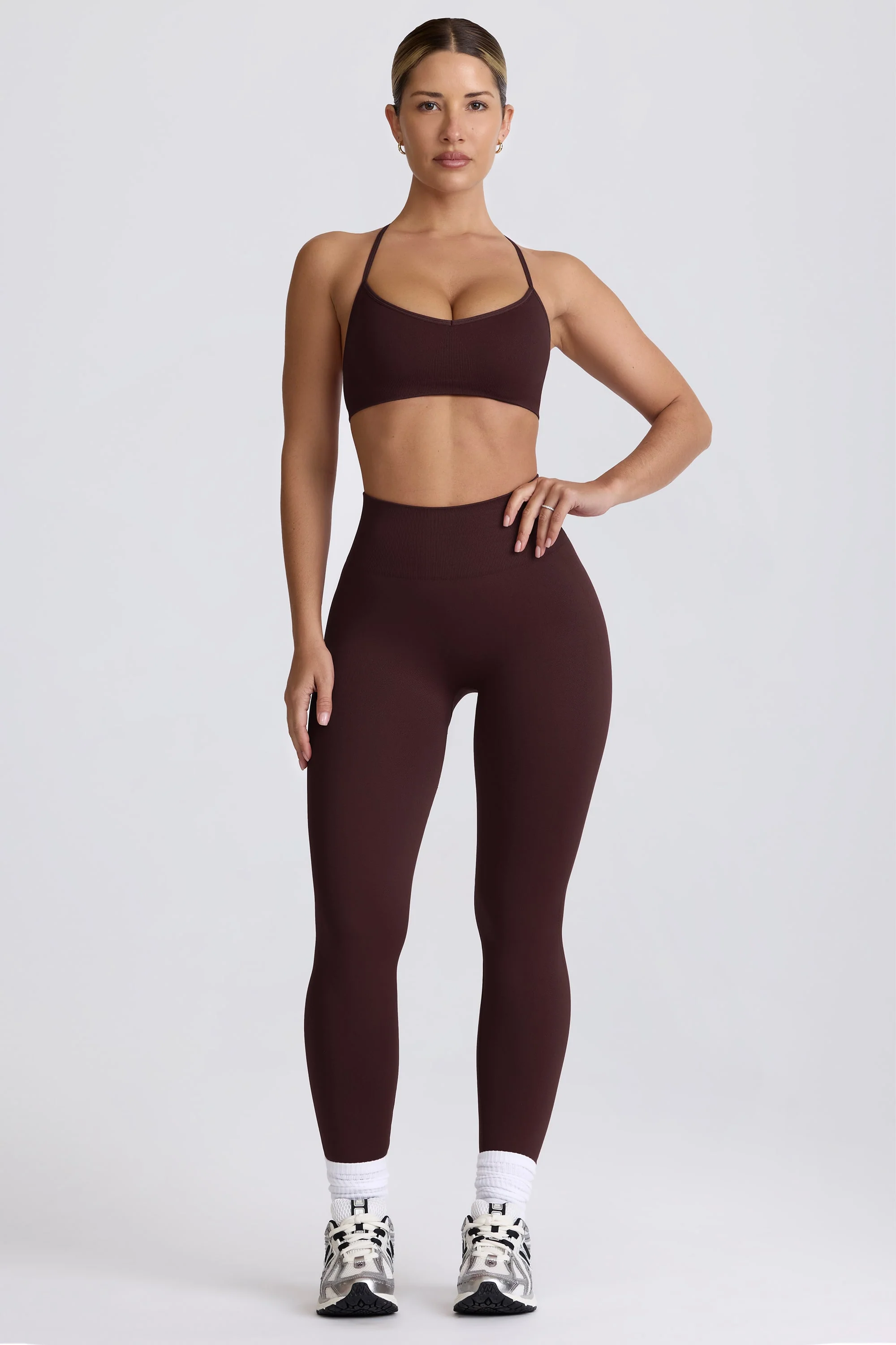 Super Sculpt Seamless Leggings in Chocolate - Image 8