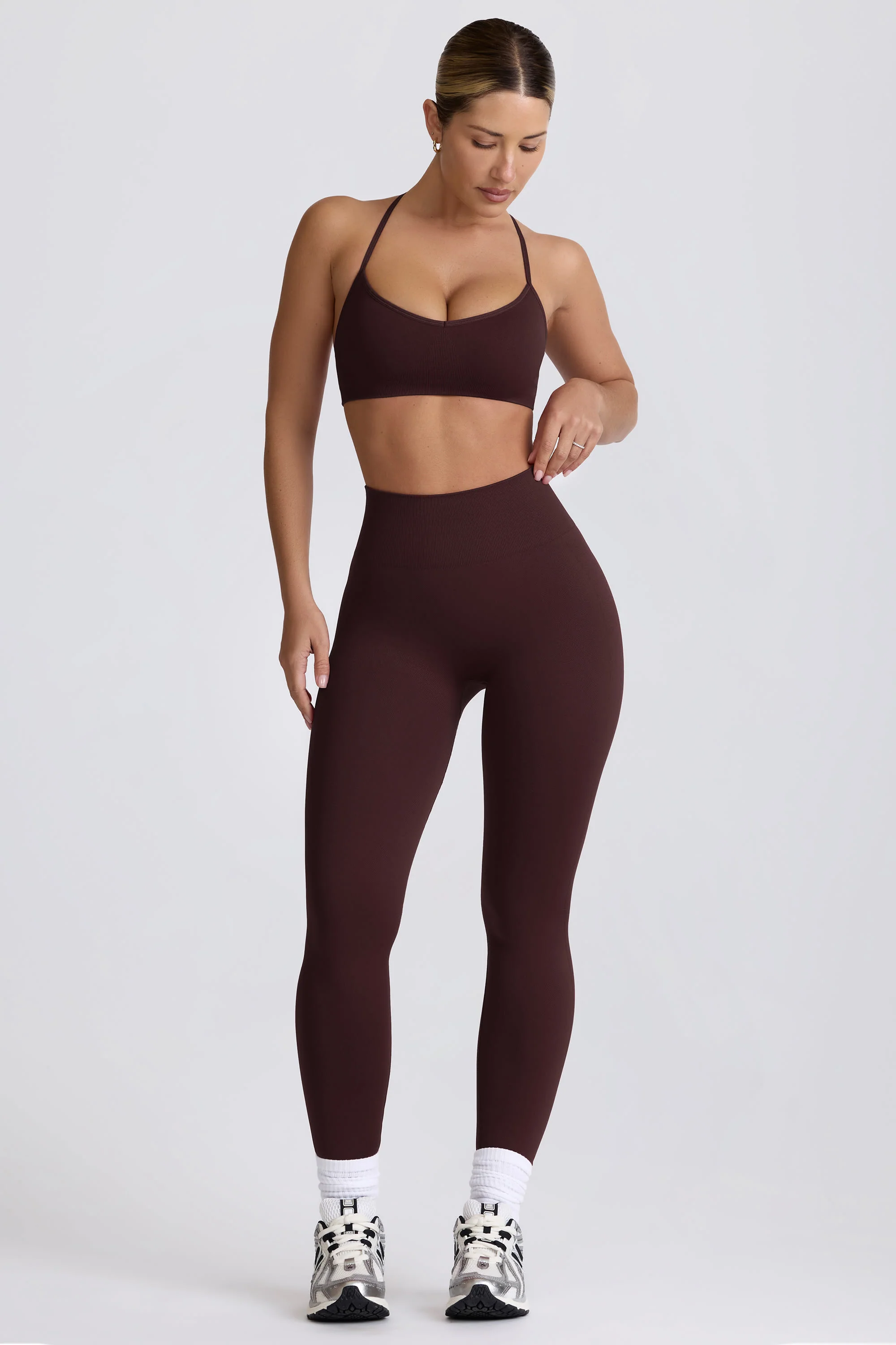 Super Sculpt Seamless Leggings in Chocolate - Image 9