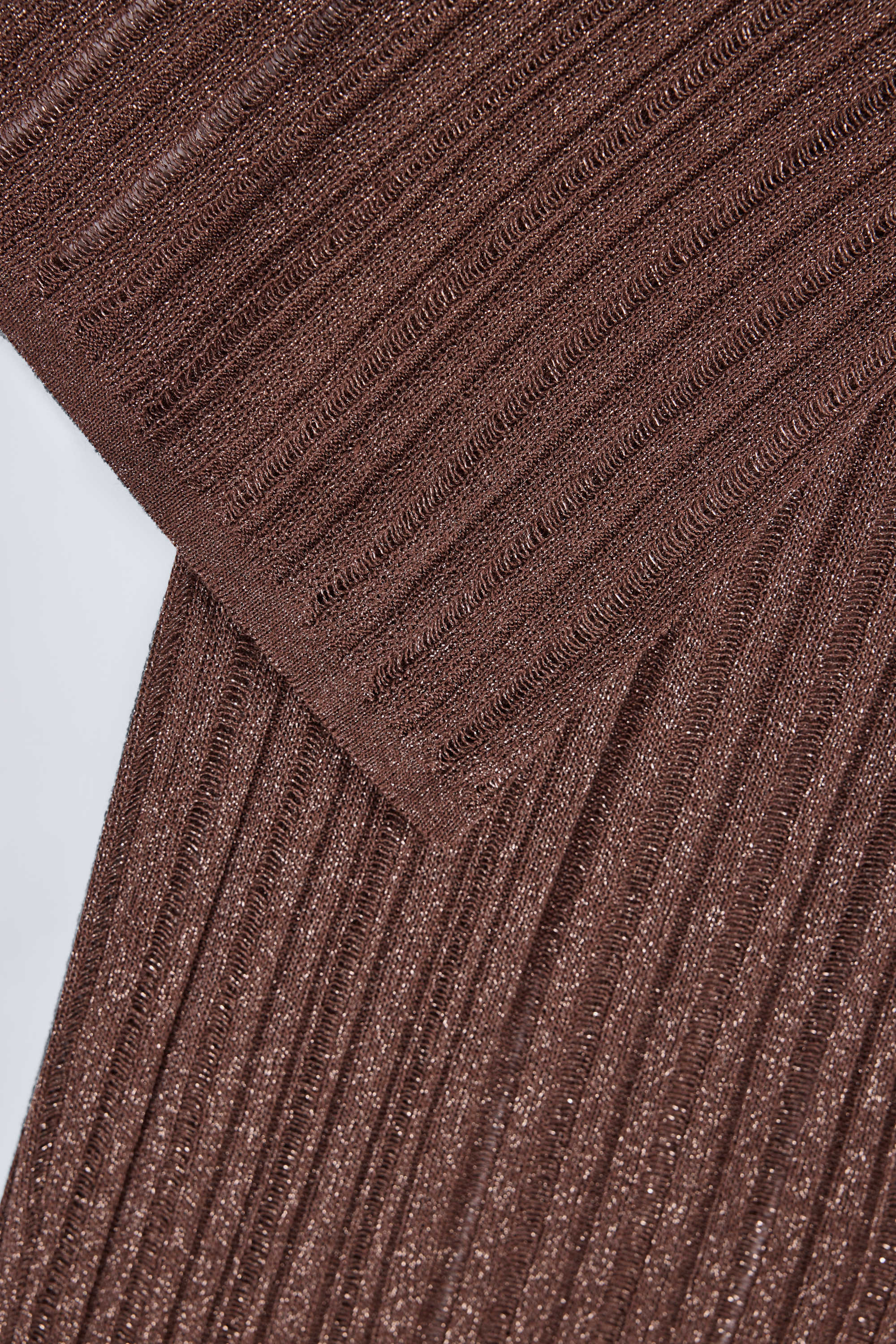 Mid-Rise Flared Trousers in Bronze - Image 6