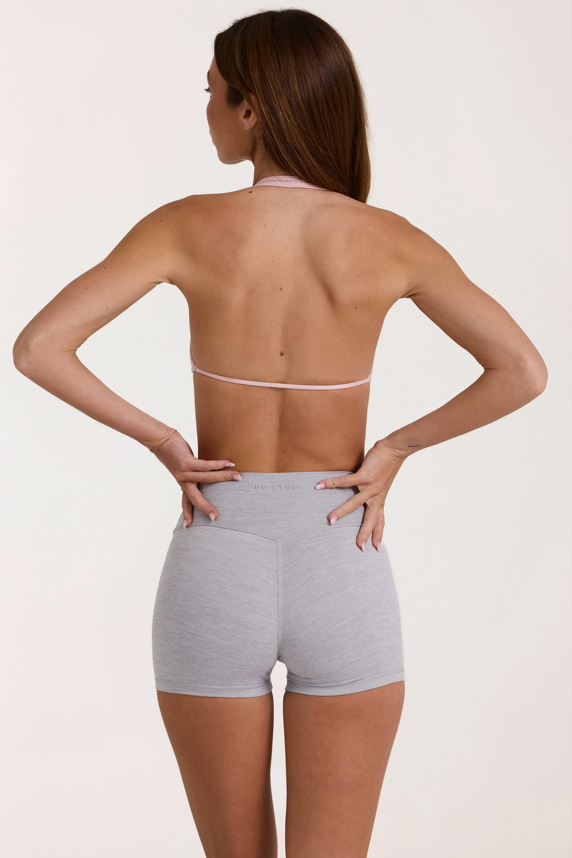 Soft Active Sports Bra in Grey Marl - Image 2