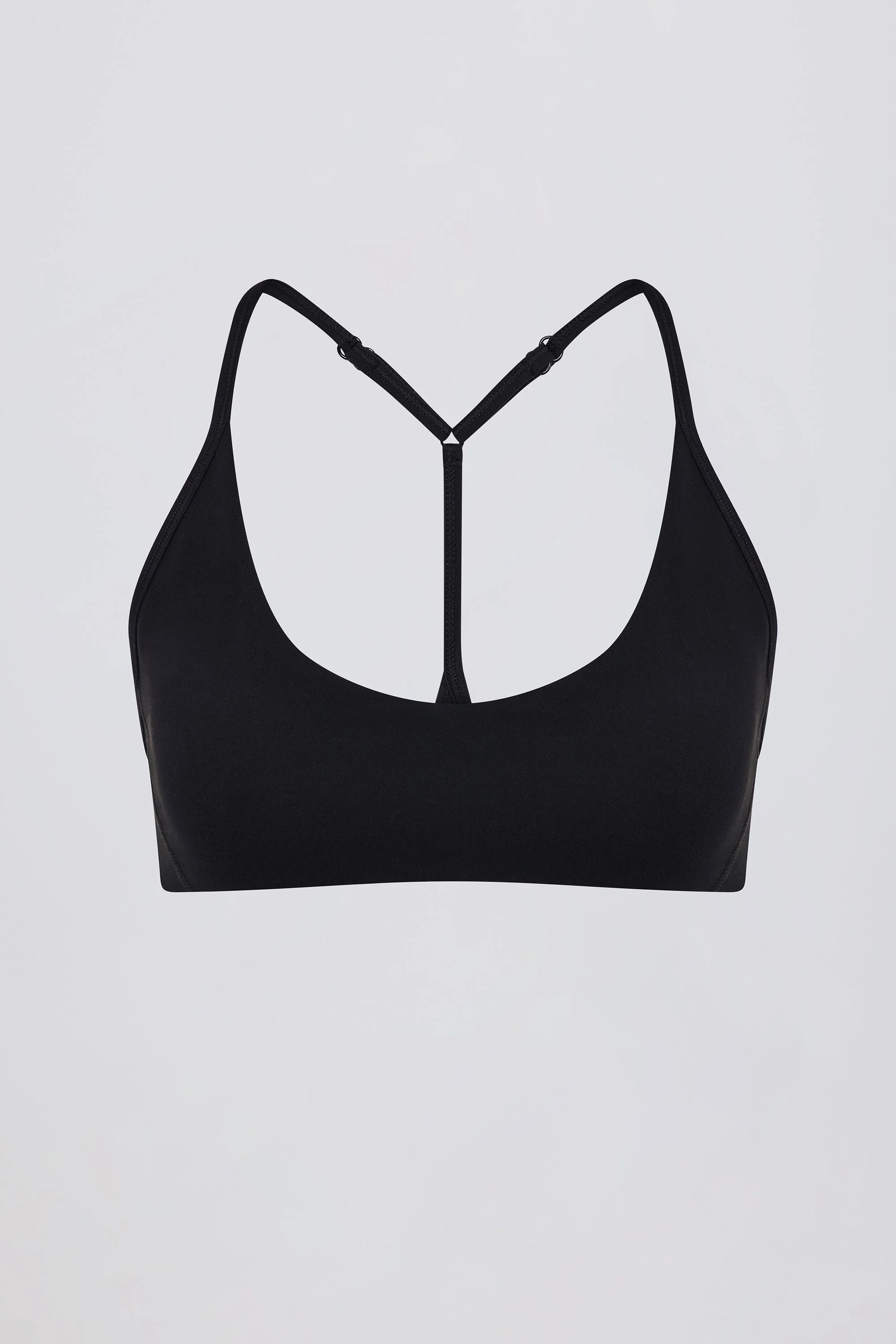 Soft Active Racerback Sports Bra in Black - Image 2