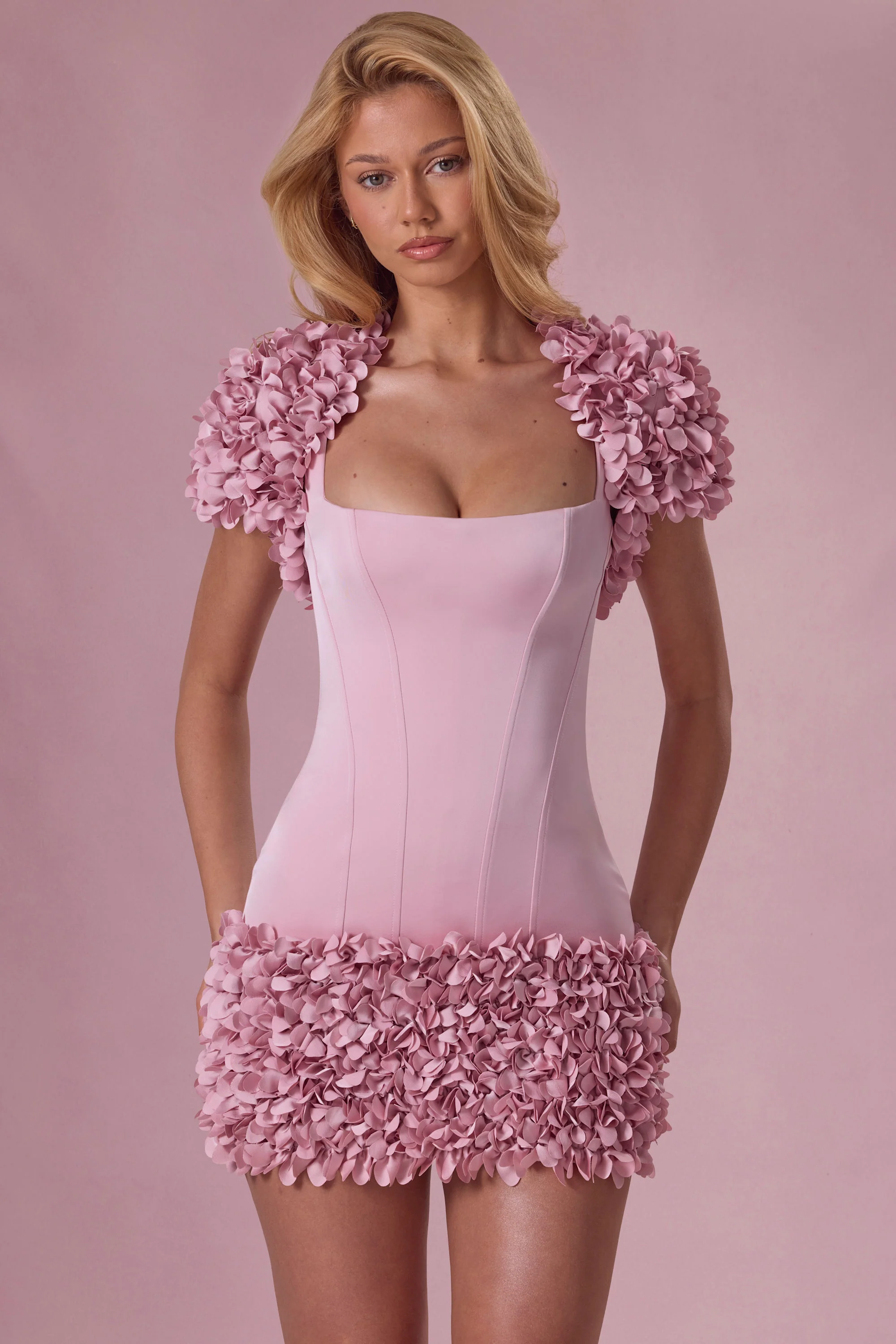Cropped Bolero in Blush Pink - Image 6